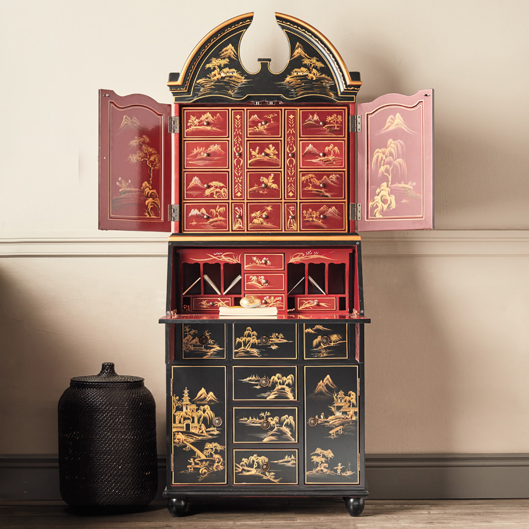 Chinoiserie Secretary Desk Gump's