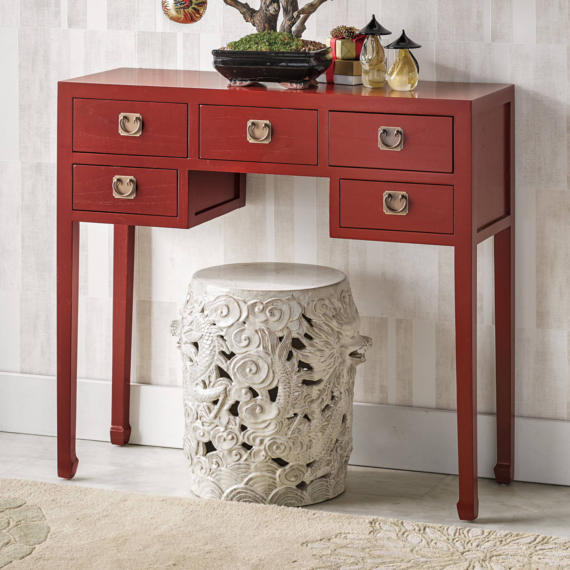 Peking Lacquer Console Table Gump's