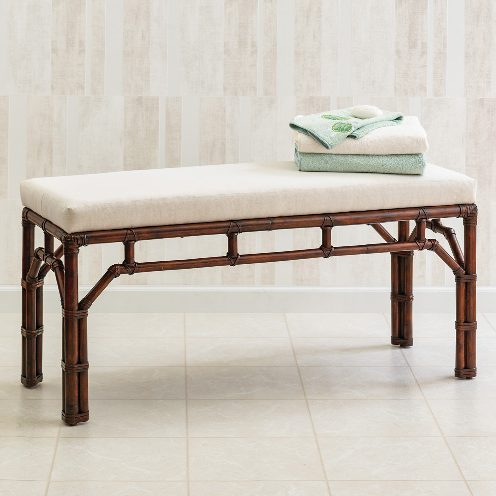 Tennyson Rattan Bench Gump's