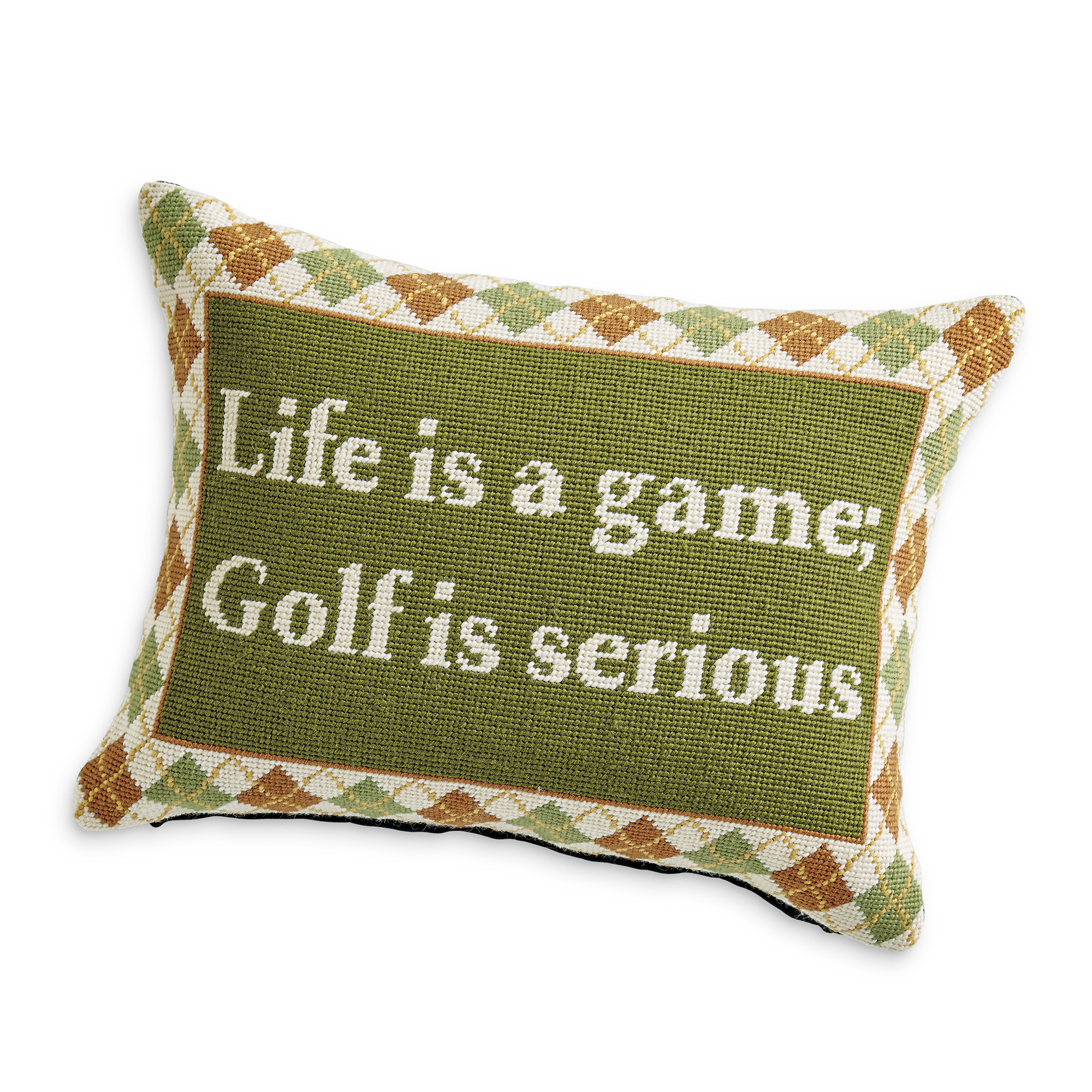 Golf Needlepoint Pillow Gump's