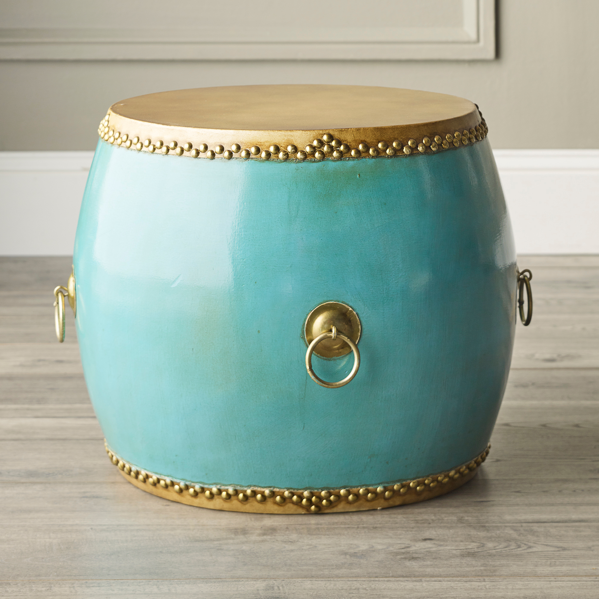 Turquoise Drum Table Gump's