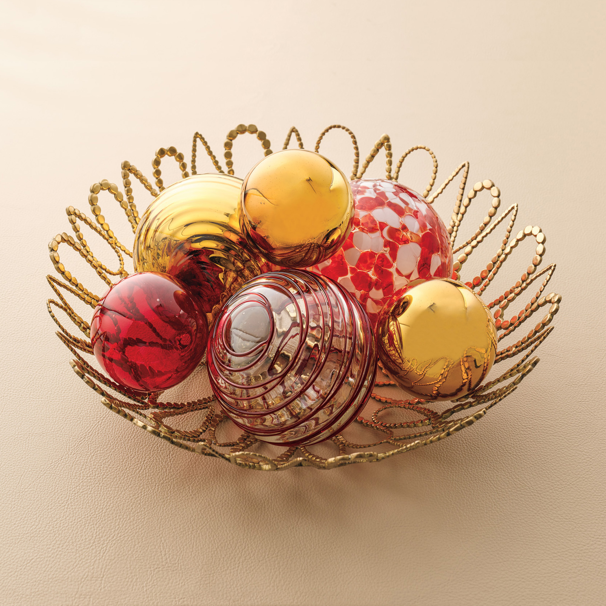 Holiday Glass Spheres Gump's