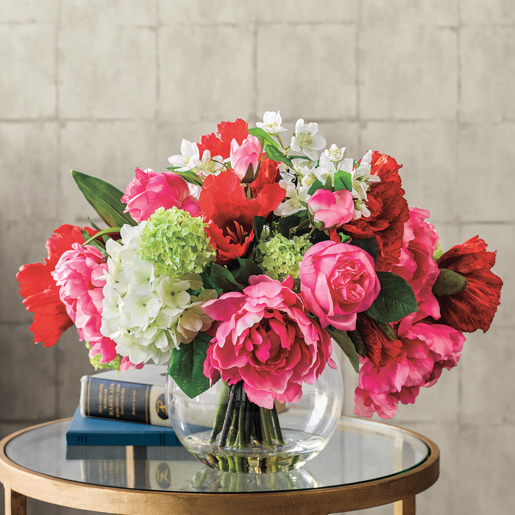 Red, White & Pink Arrangement Gump's