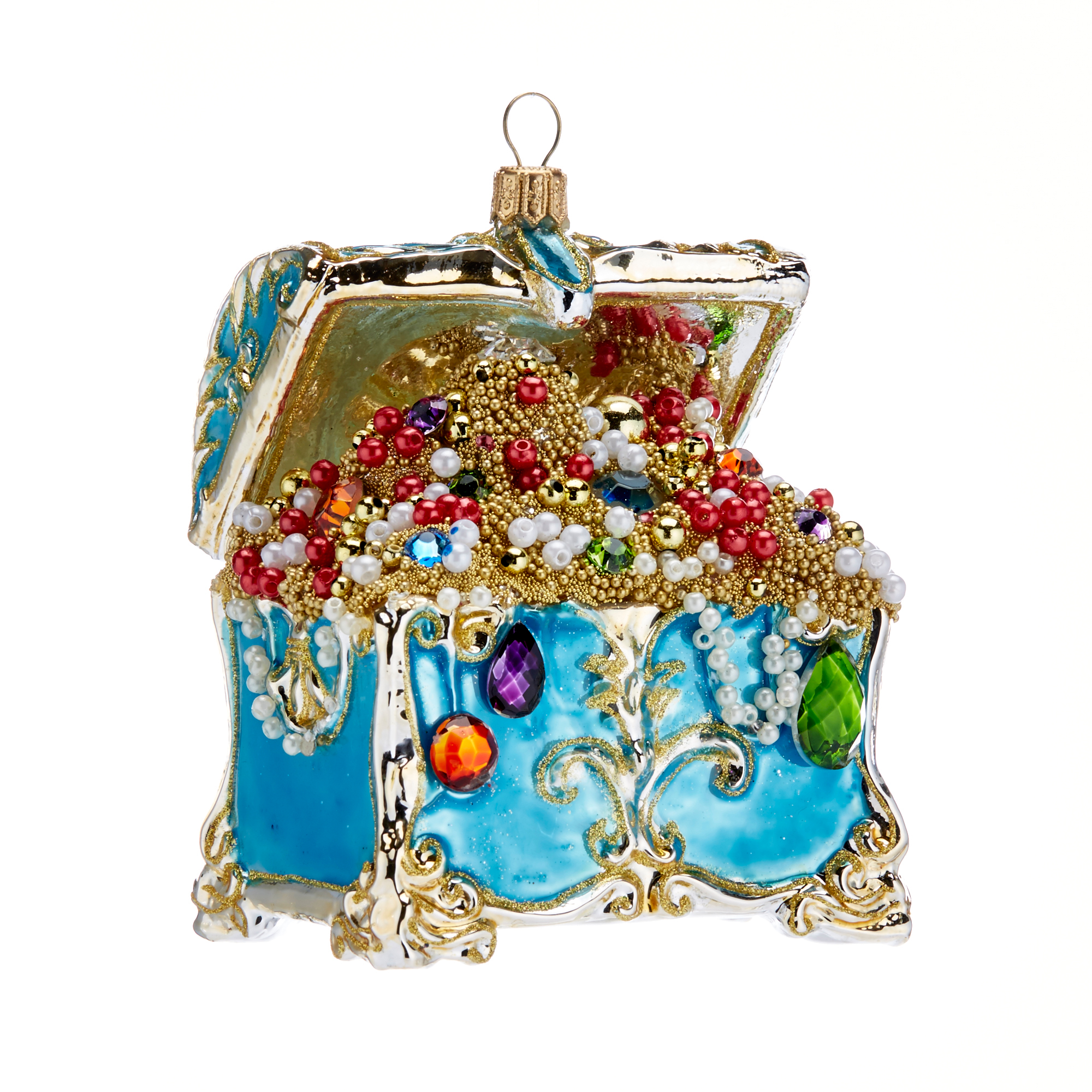 Treasure Chest Sealife Christmas Ornament Gump's