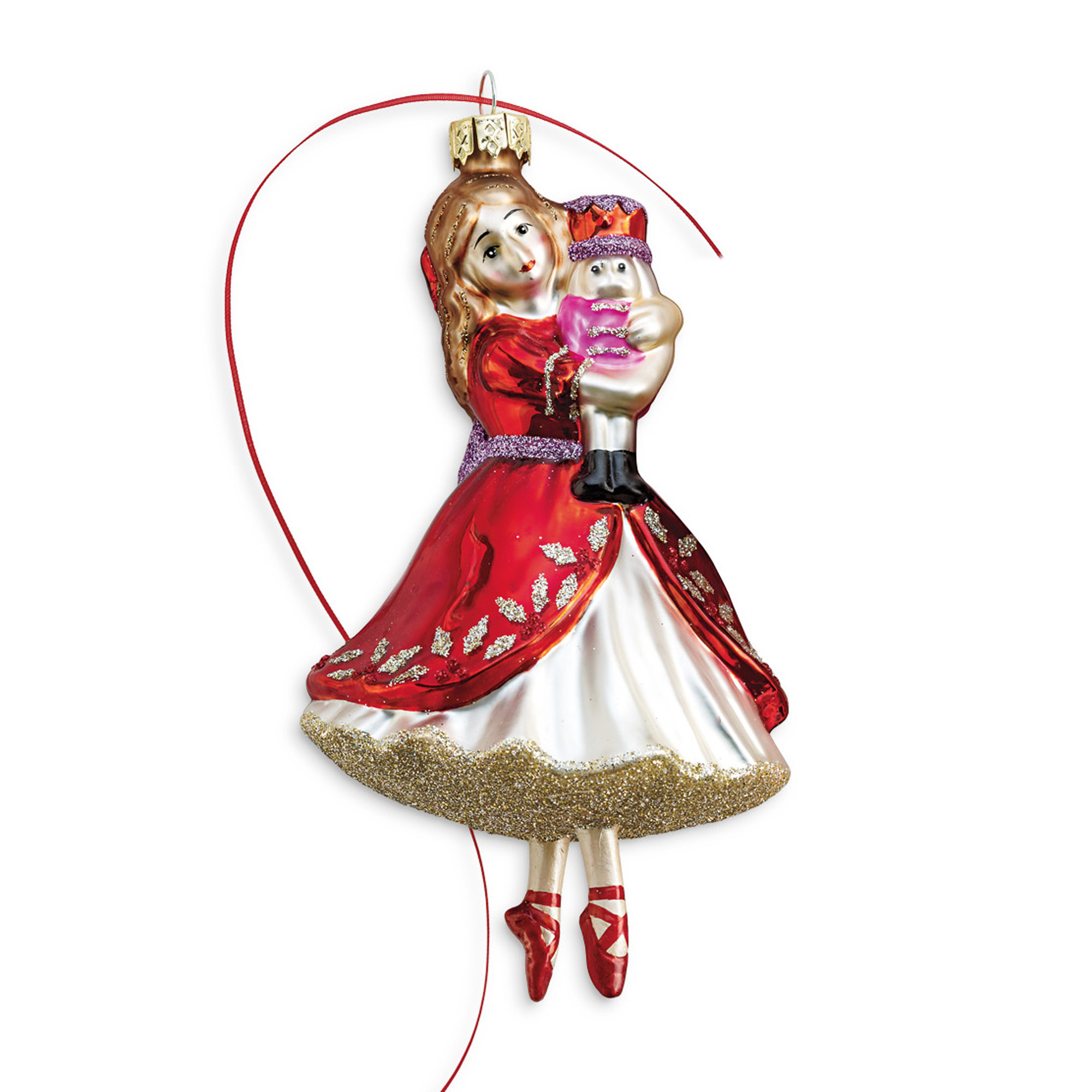 Nutcracker Christmas Ornament, Clara Gump's