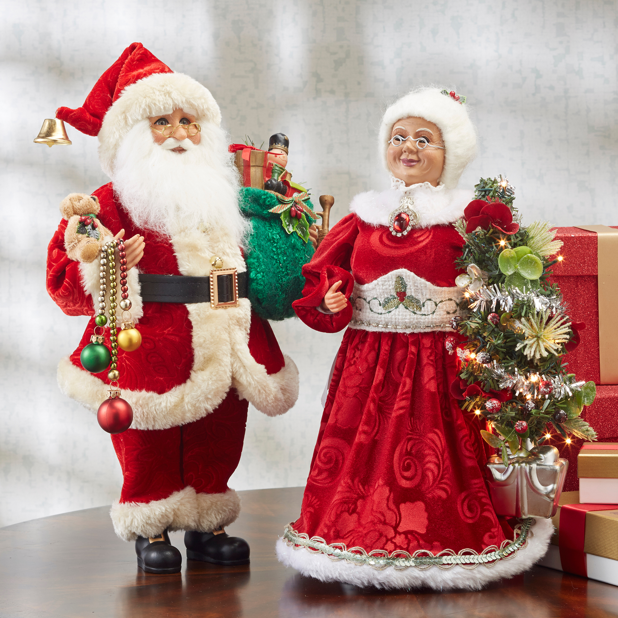 stuffed mr and mrs claus