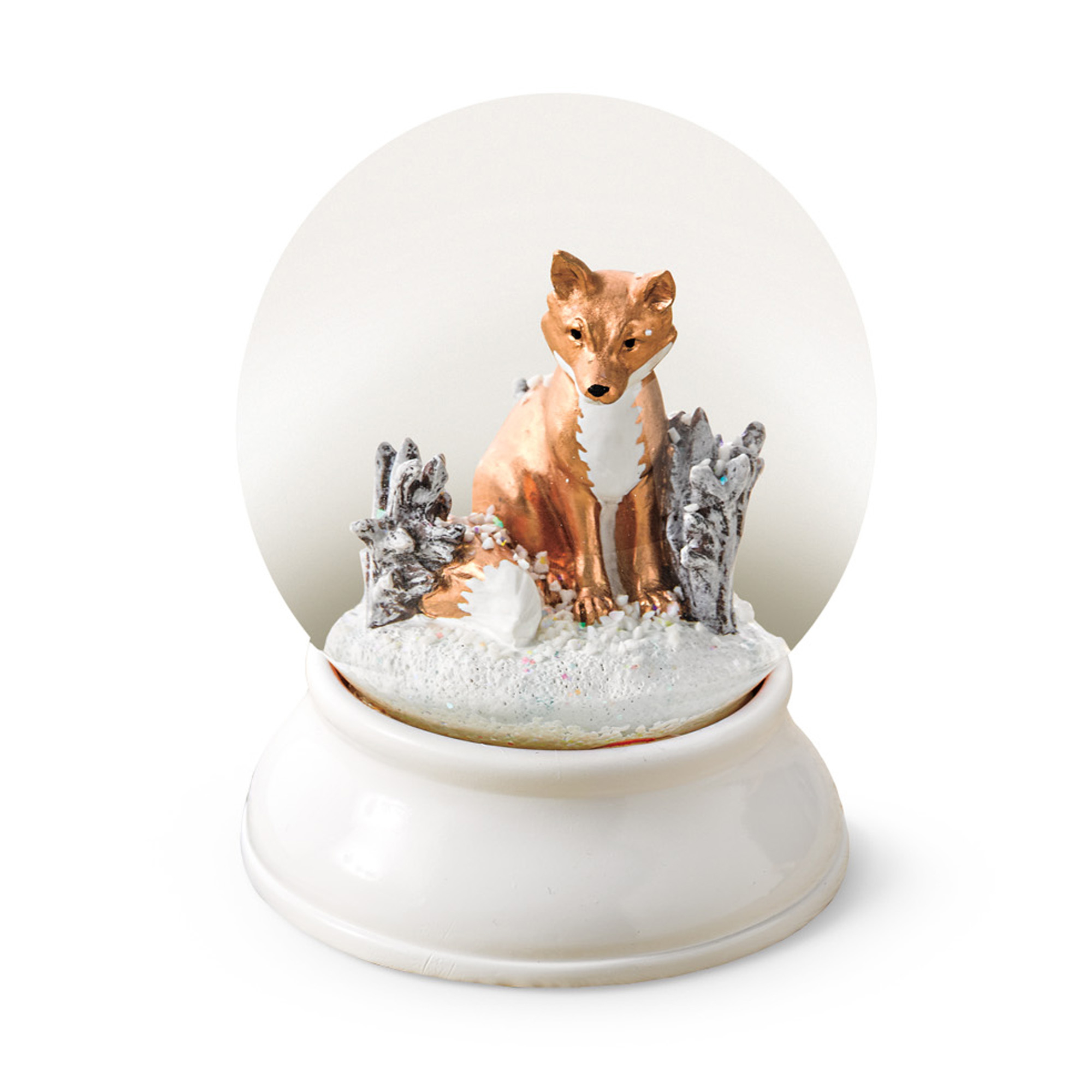 Gold Fox Snow Globe | Gump's