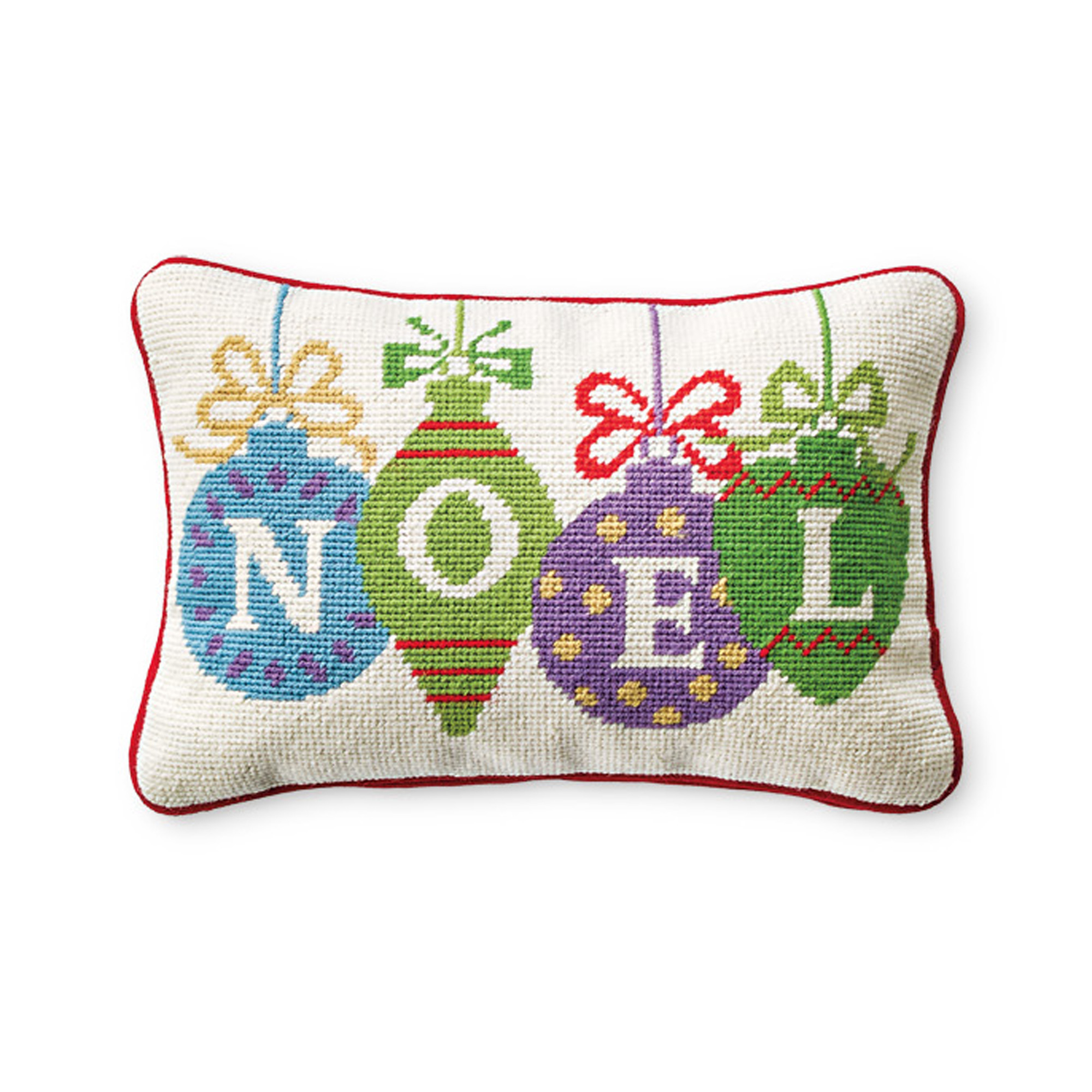 Noel Needlepoint Pillow Gump's