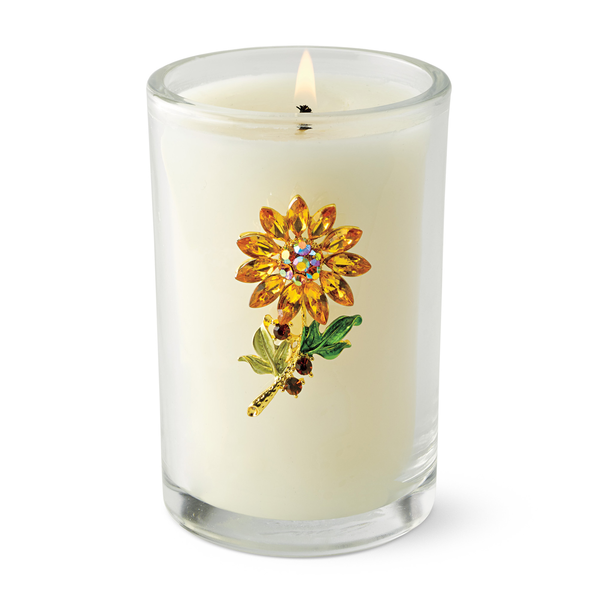 Swarovski Golden Flower Candle Gump's