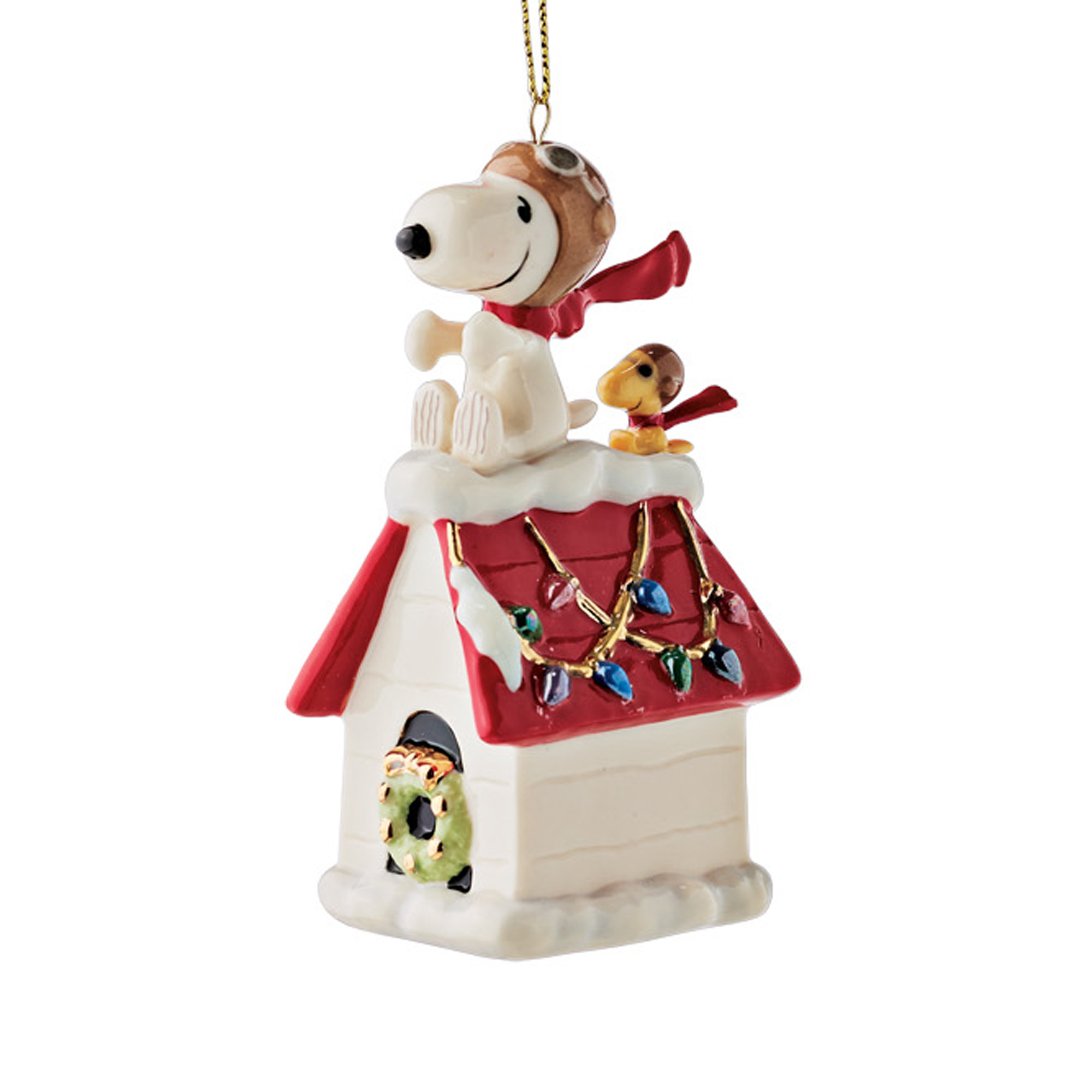 Snoopy & Woodstock Christmas Ornament Gump's