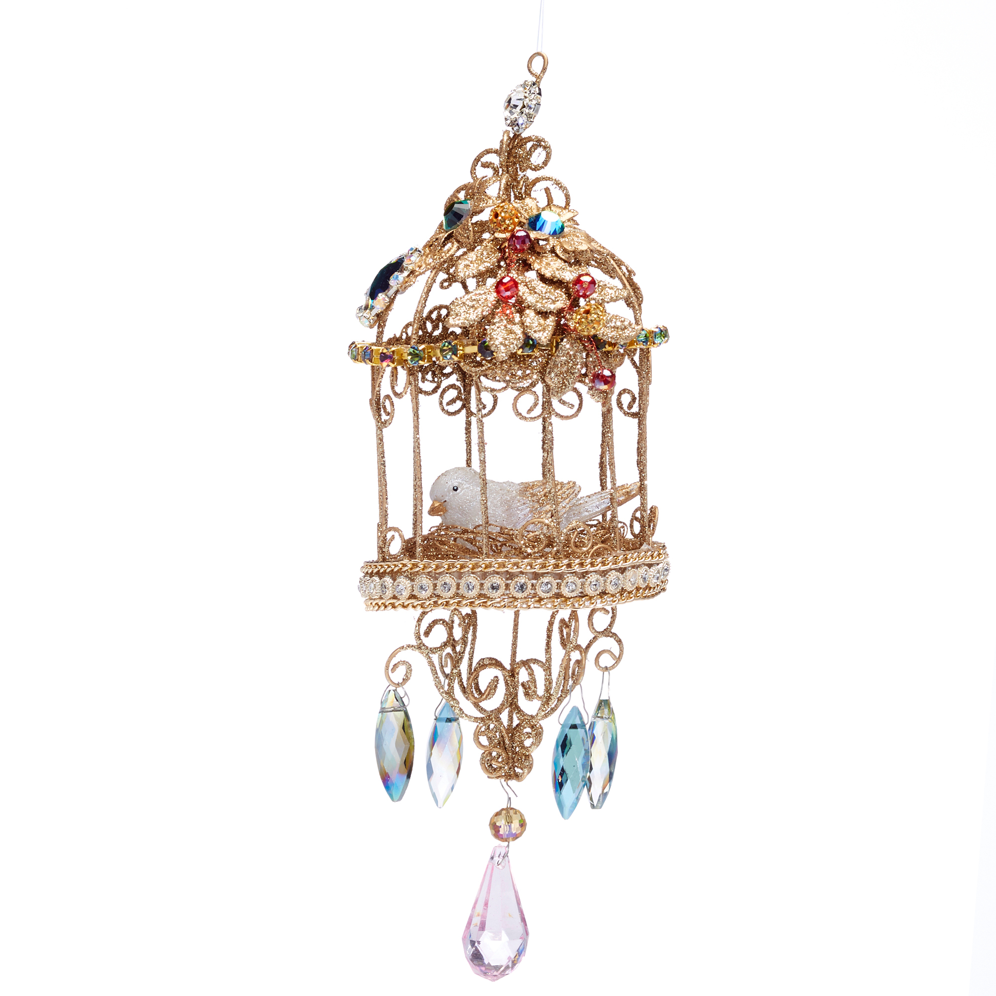 Bohemian Round Birdcage Ornament Gump's