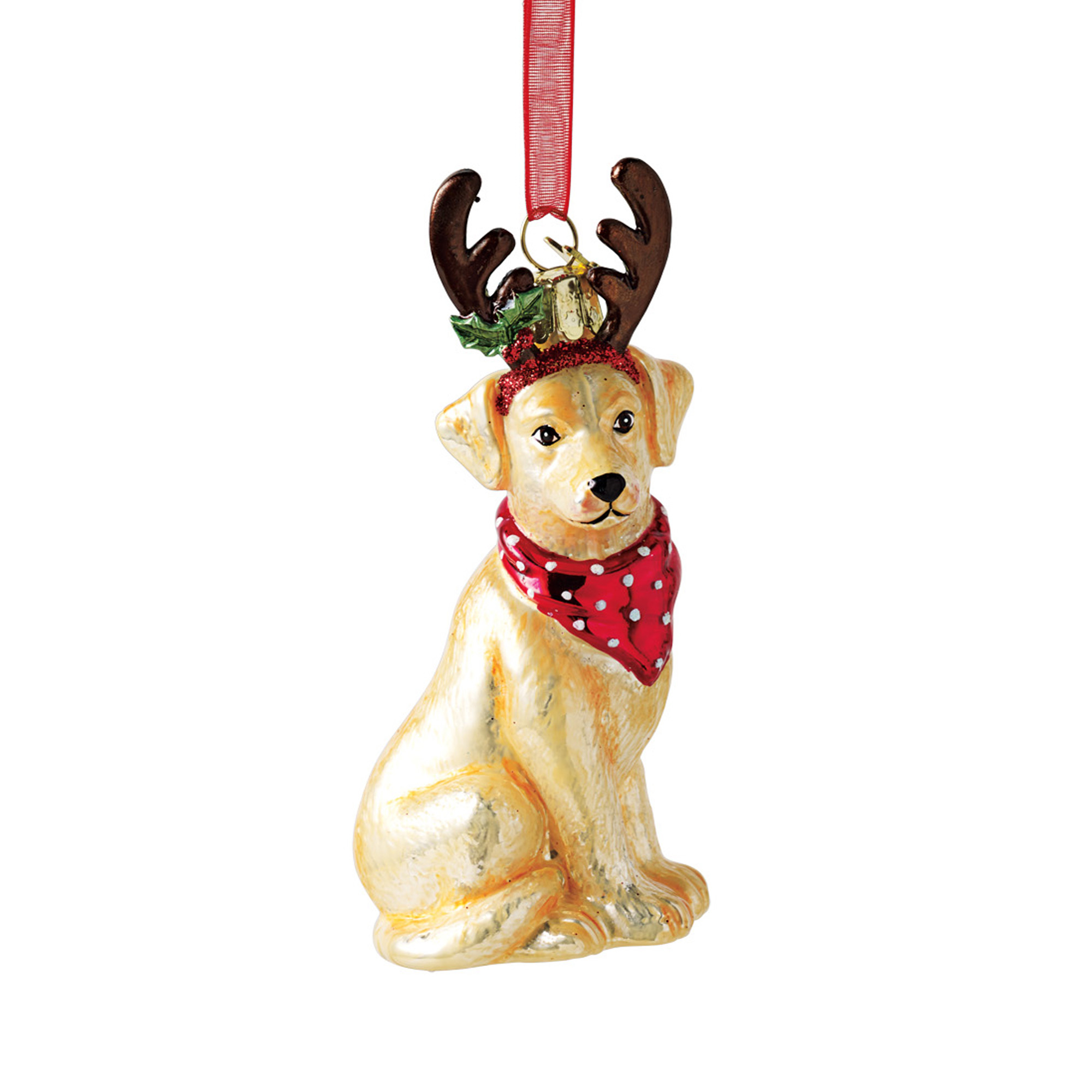 Yellow Labrador Retriever Christmas Ornament Gump's