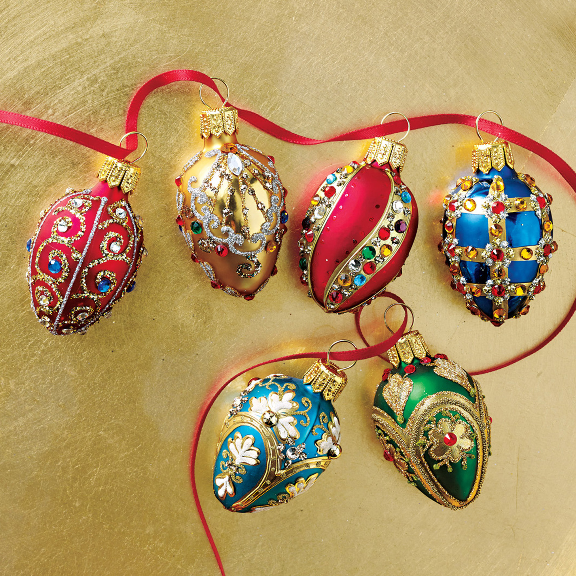 Embellished Mini Egg Ornaments Gump's