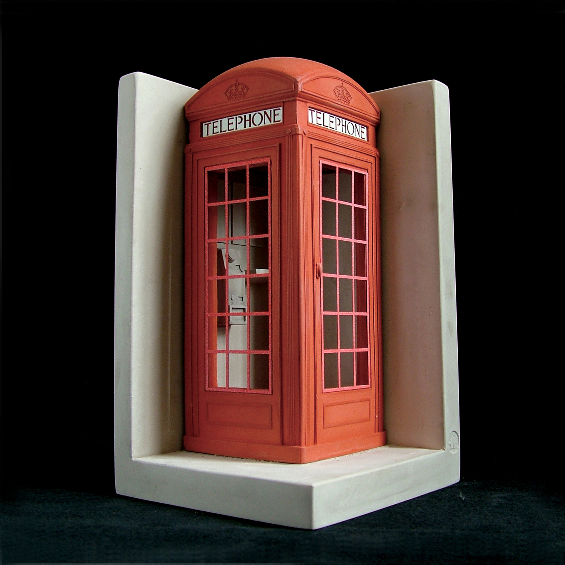 Timothy Richards London Phone Booth Bookend Gump's