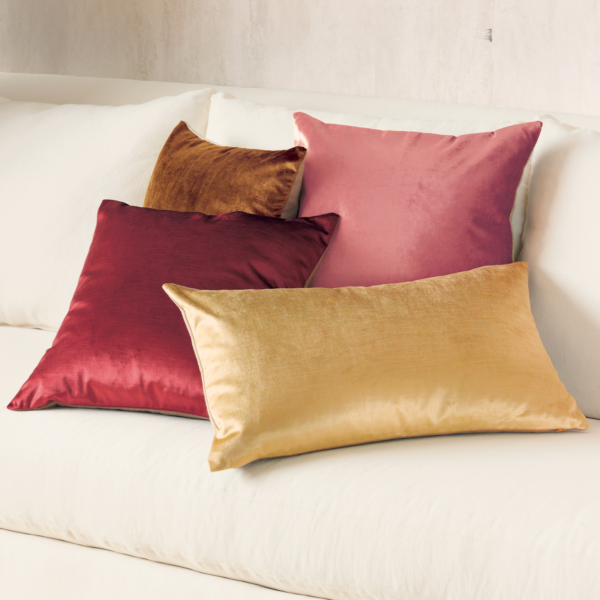 Sabine Warm Velvet Pillows Gump's
