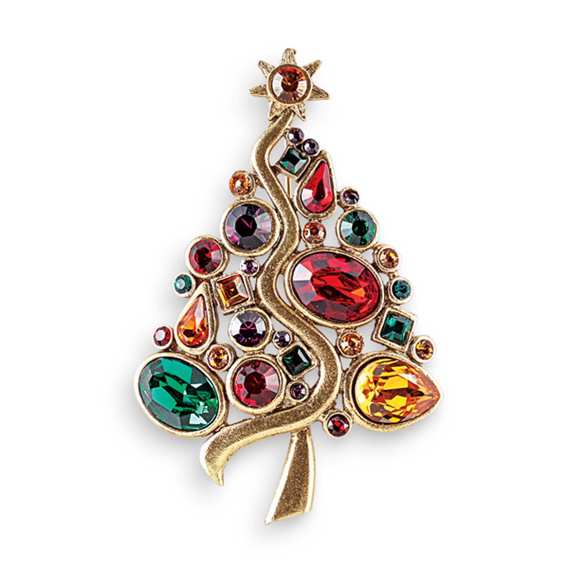 Christmas Tree Brooch Gump's