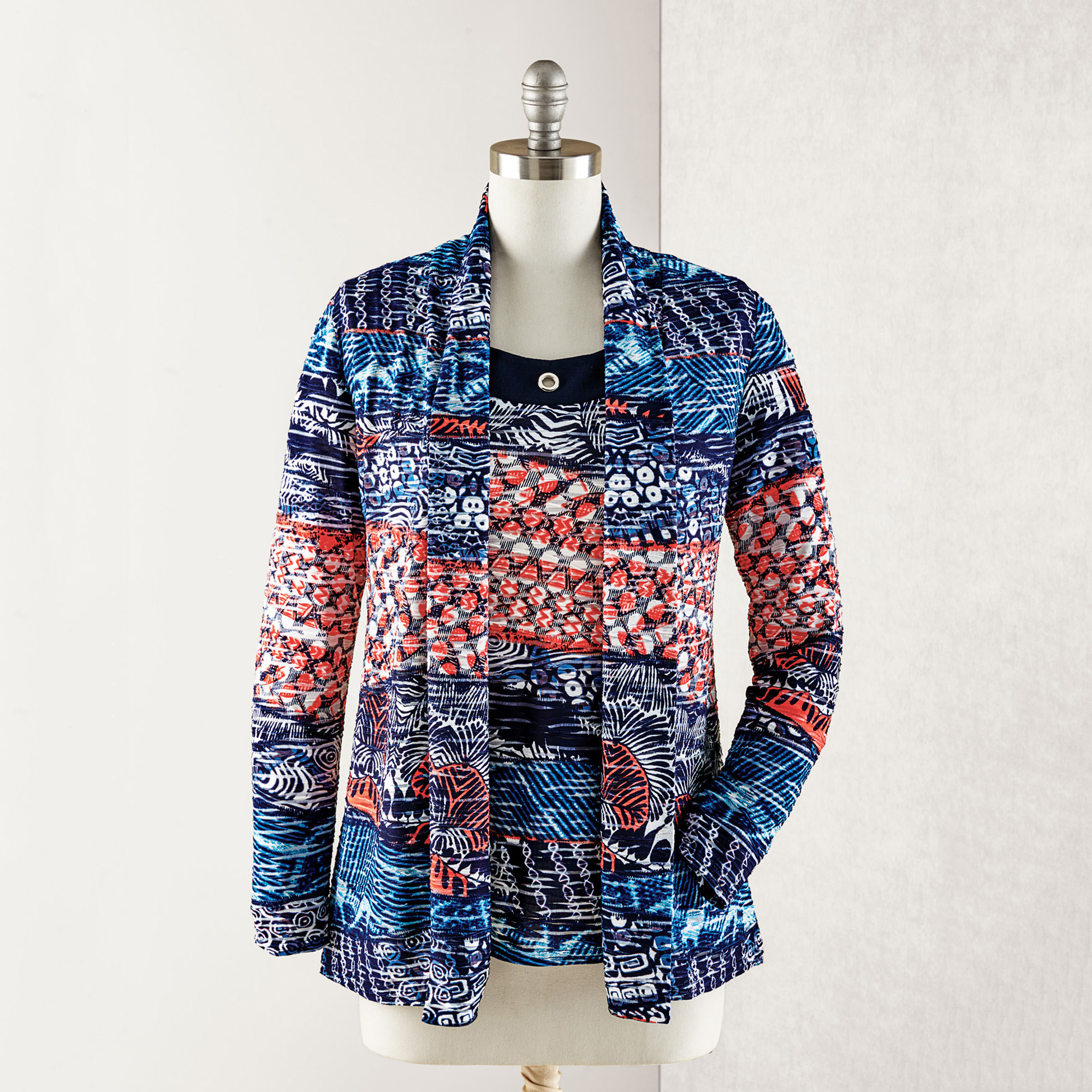 Textured Tank & Cardigan Gump's