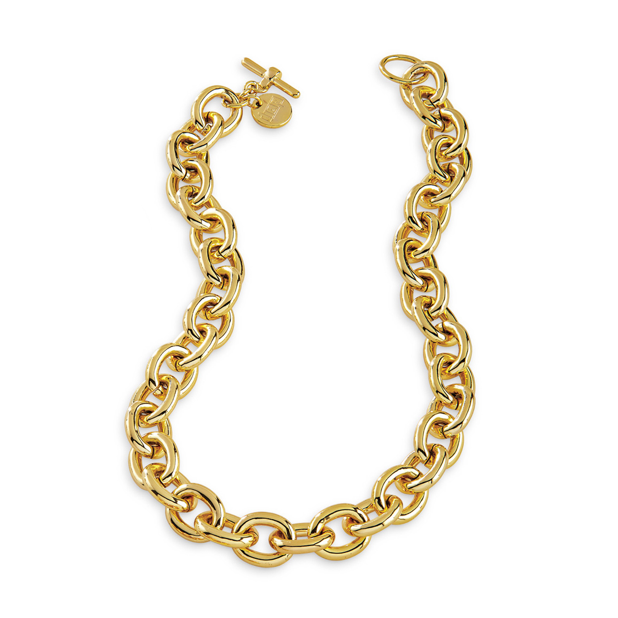 Gold Anchor Link Travel Necklace Gump's