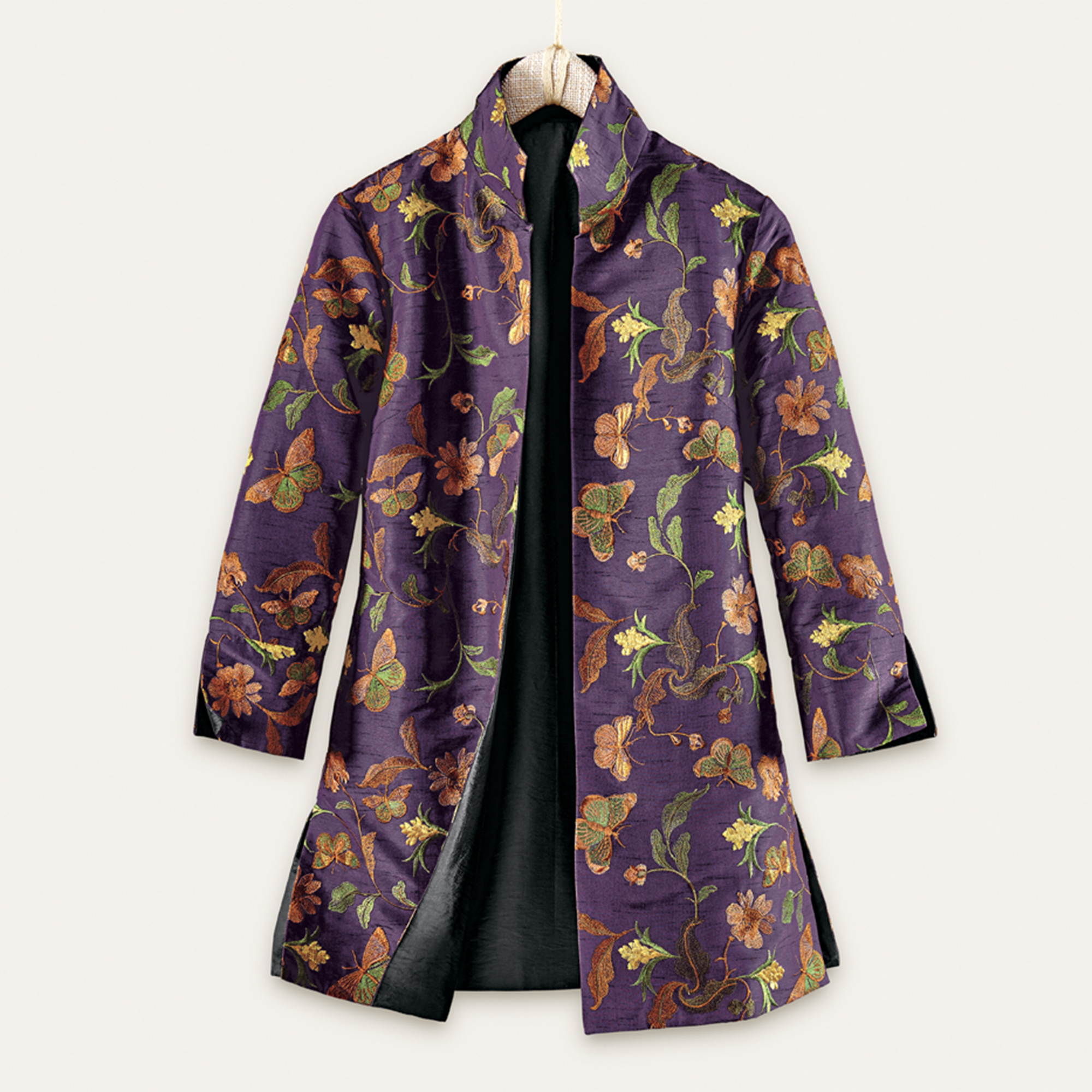 Butterfly Embroidered Jacket Gump's