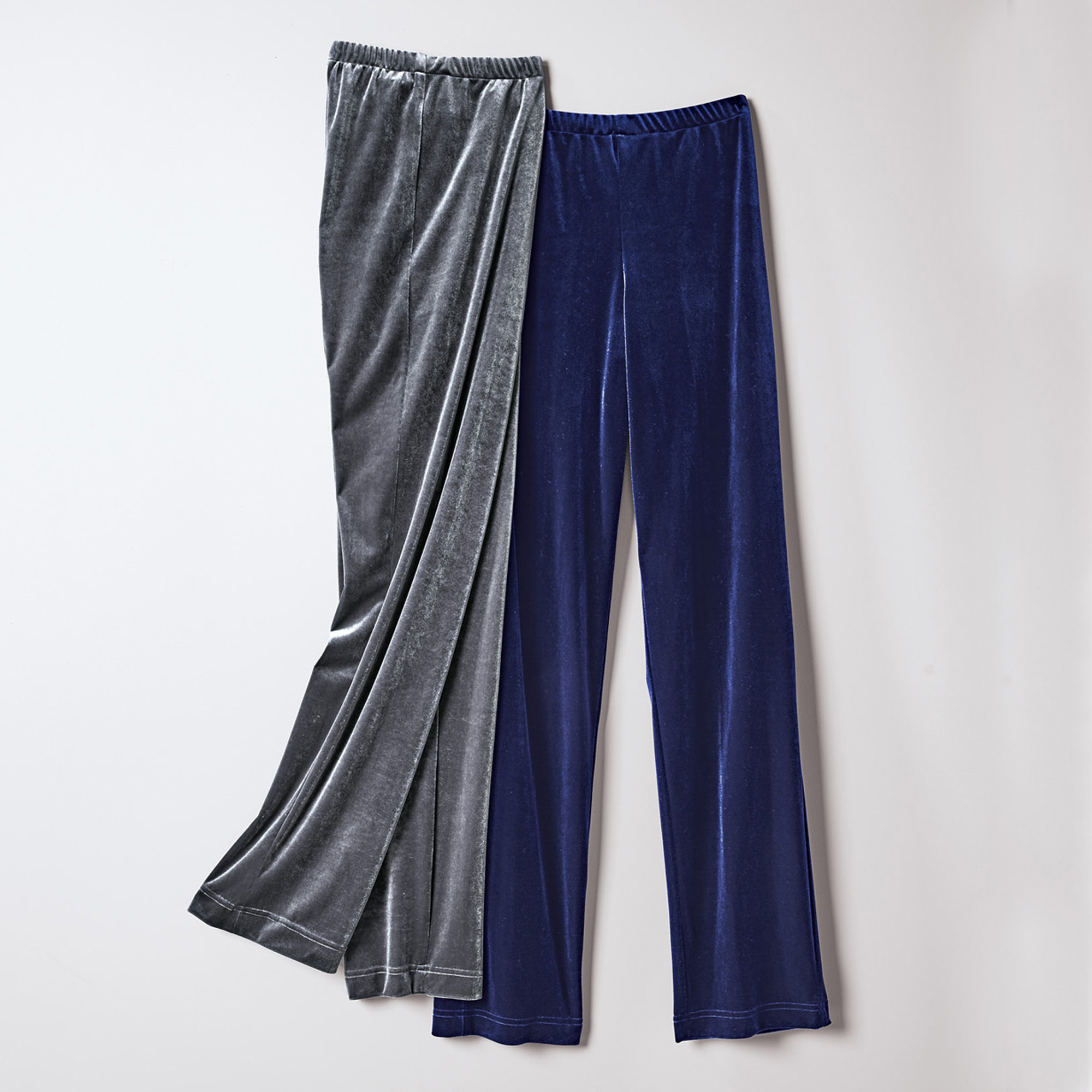 velvet stretch pants