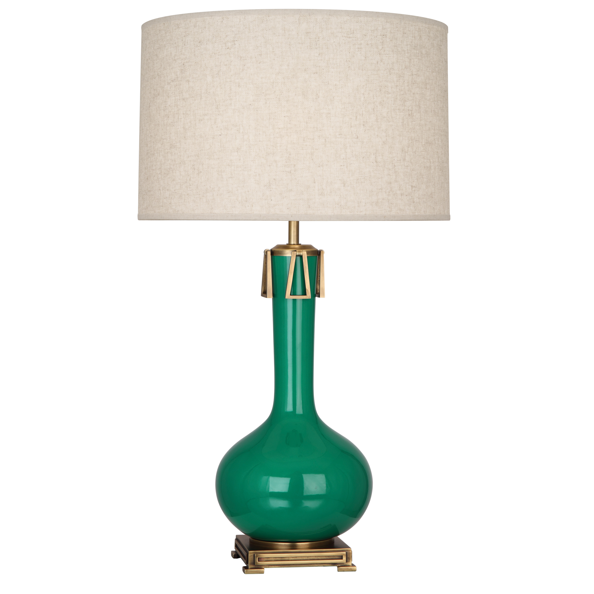 Athena Table Lamp, Emerald Green Gump's