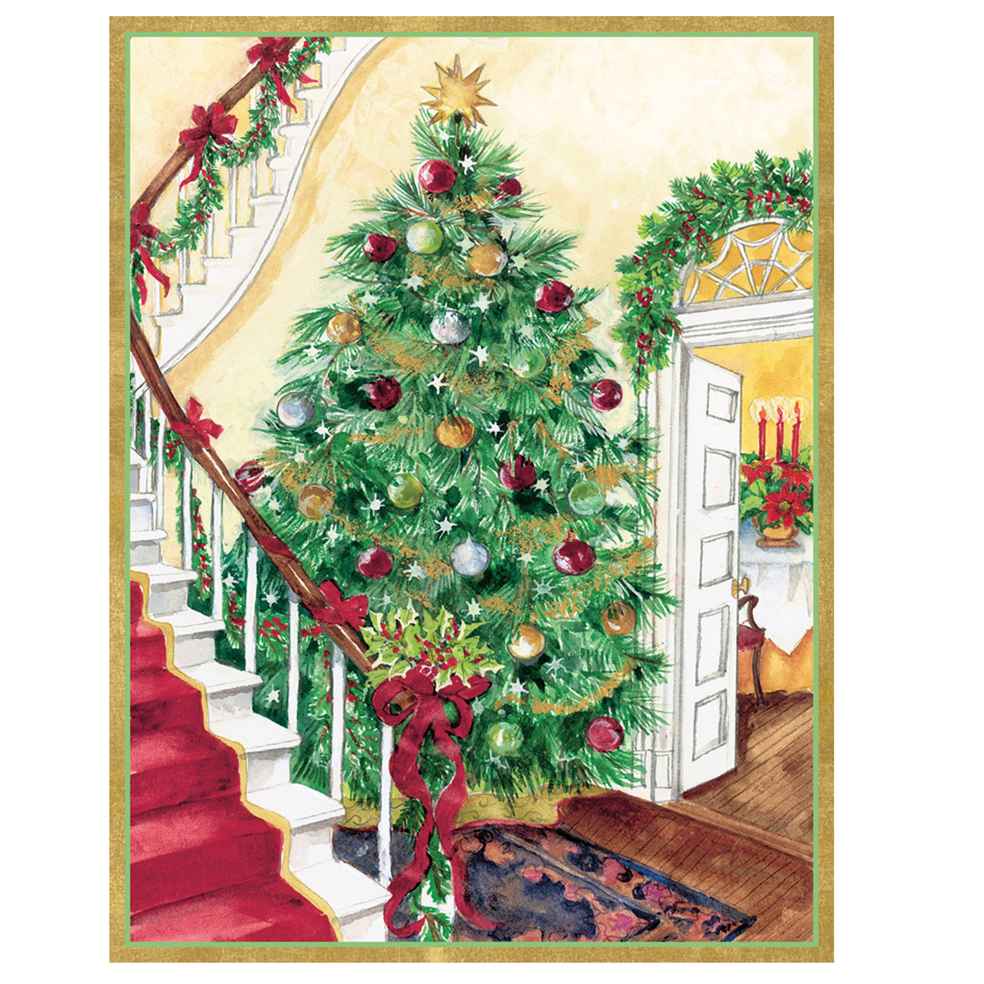 Caspari Christmas Tree Cards Gump's