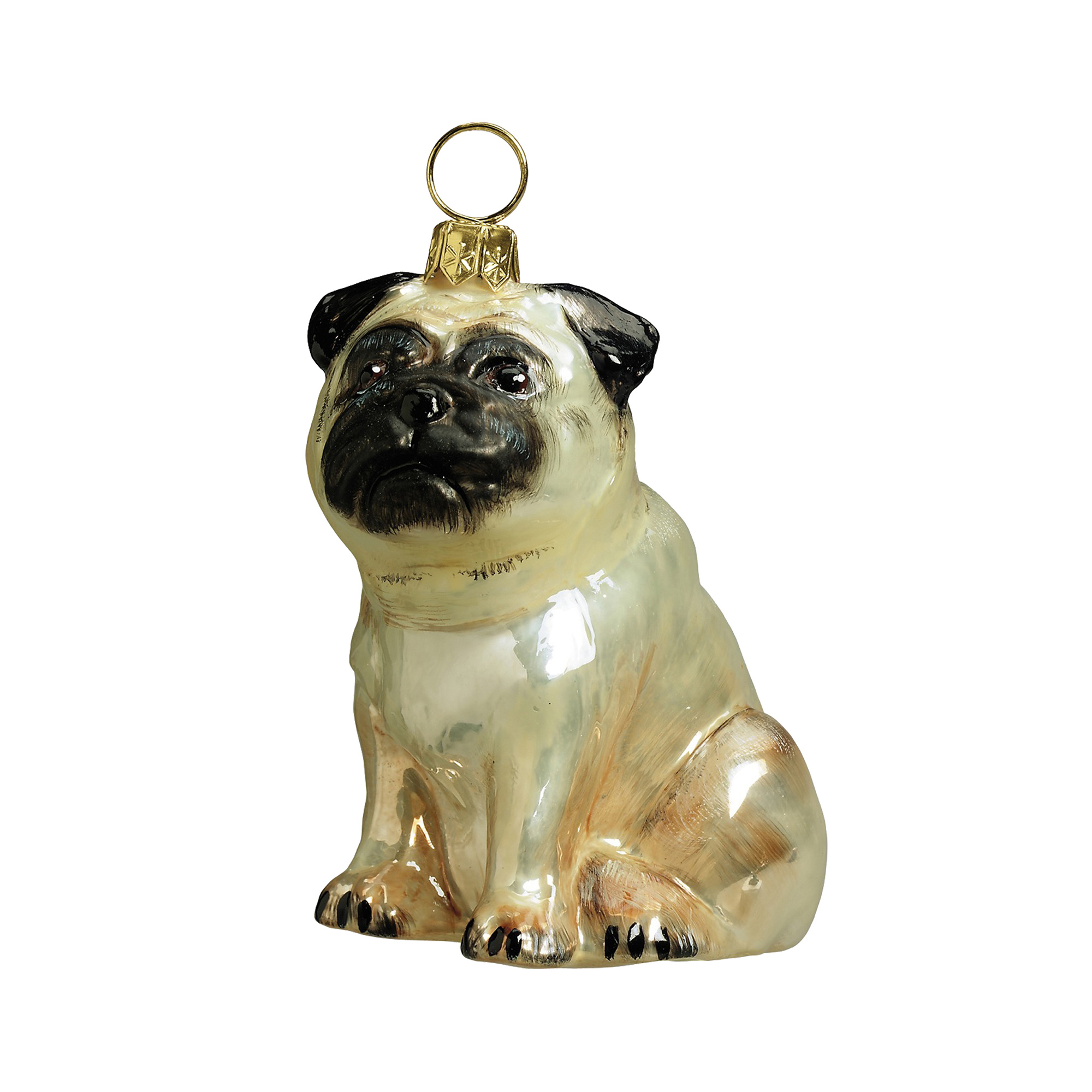 Pug Fawn Christmas Ornament  Gump's