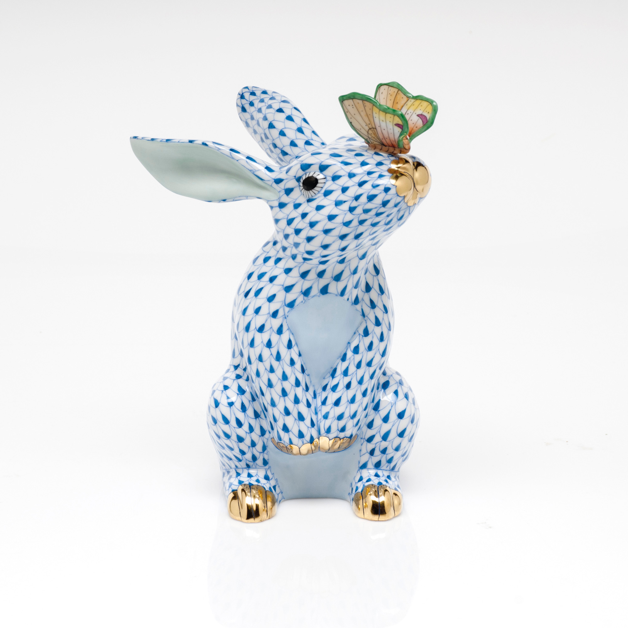 herend blue rabbit