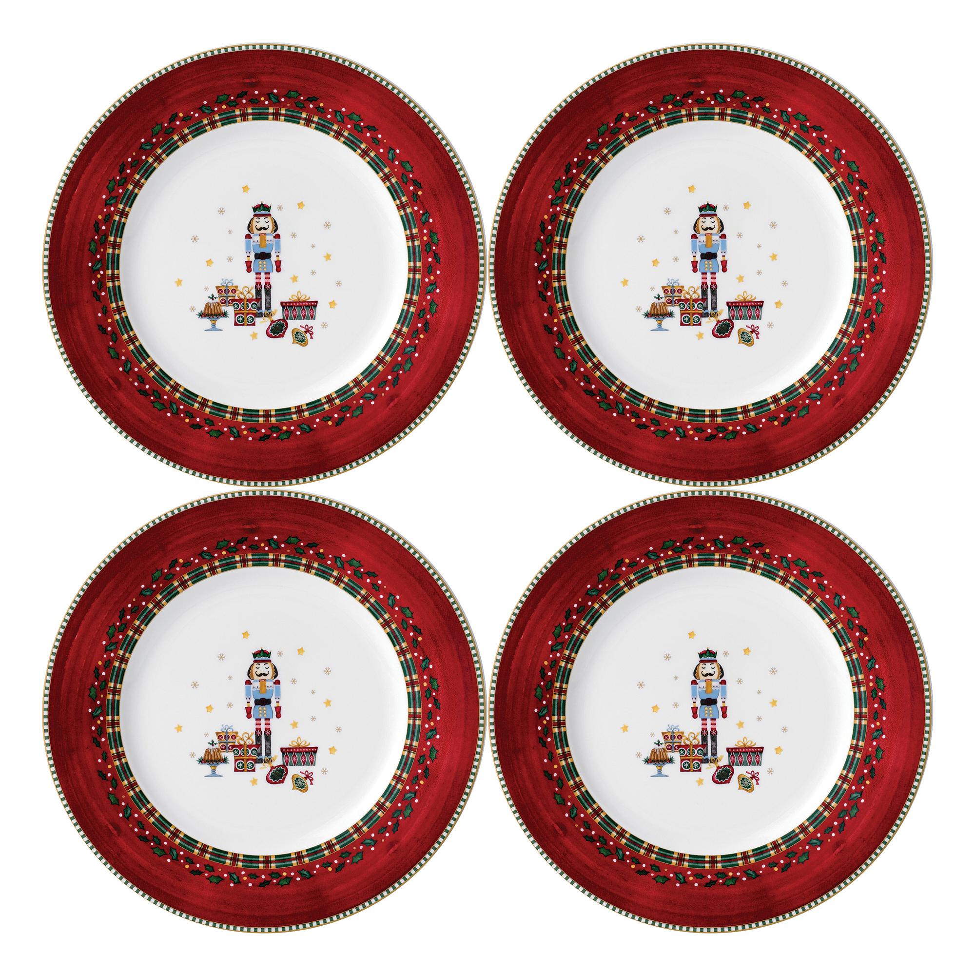 Prouna Nutcracker Canapé Plates, Set of 4 Gump's