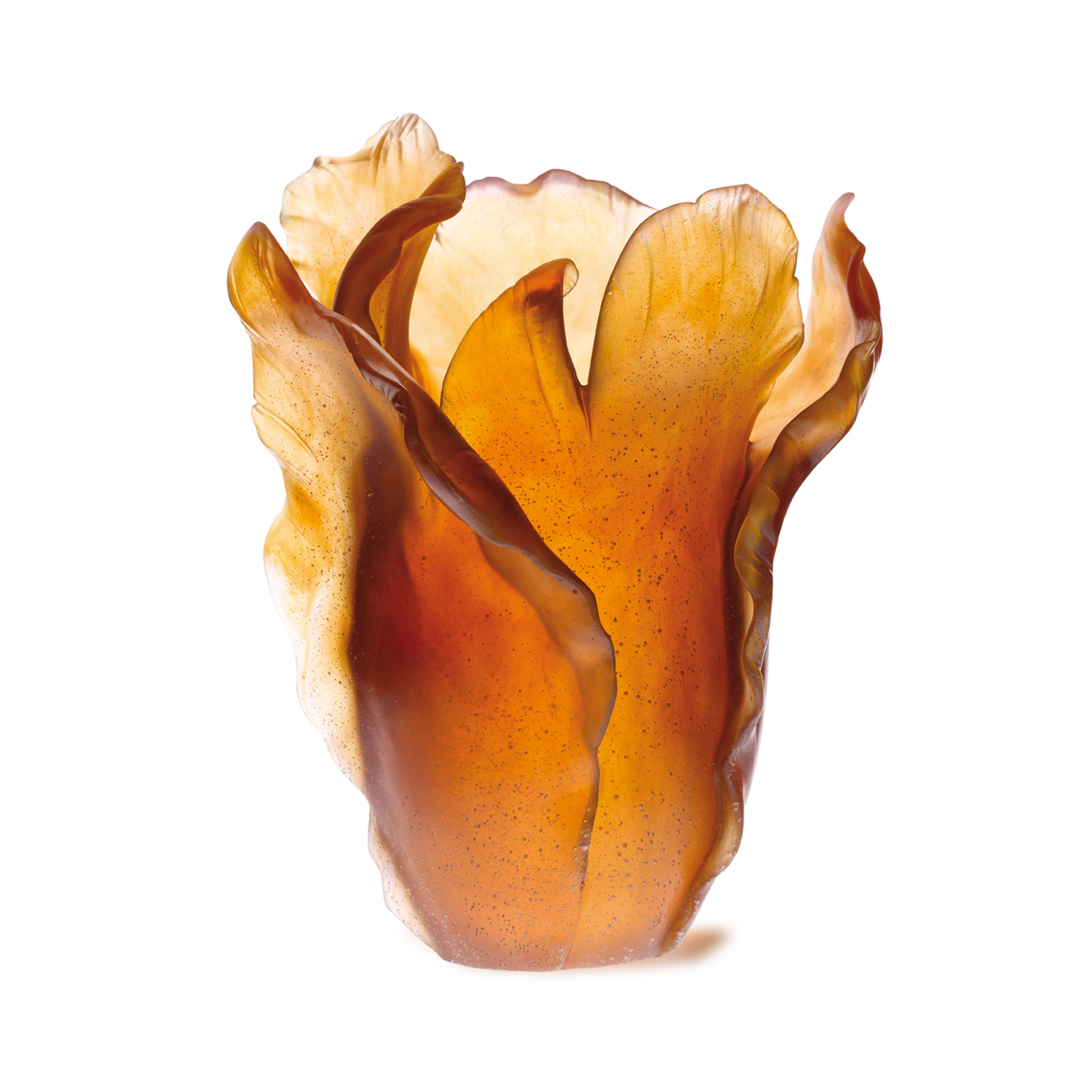 Daum Crystal Tulip Vase, Amber Gump's