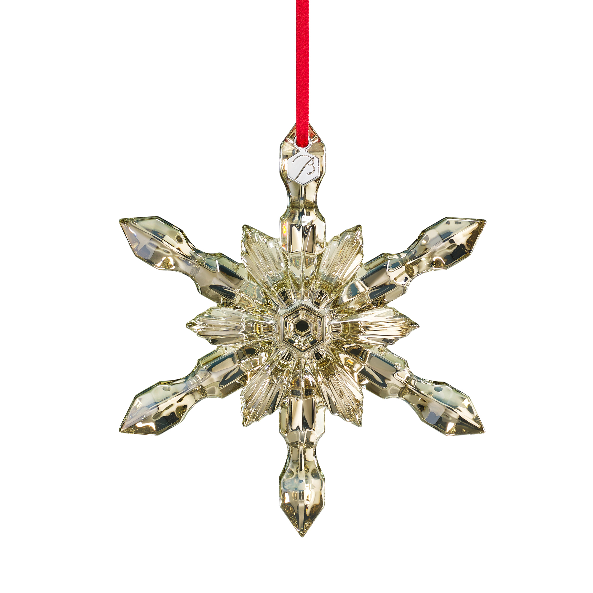 Baccarat 2015 Snowflake Christmas Ornament Gump's