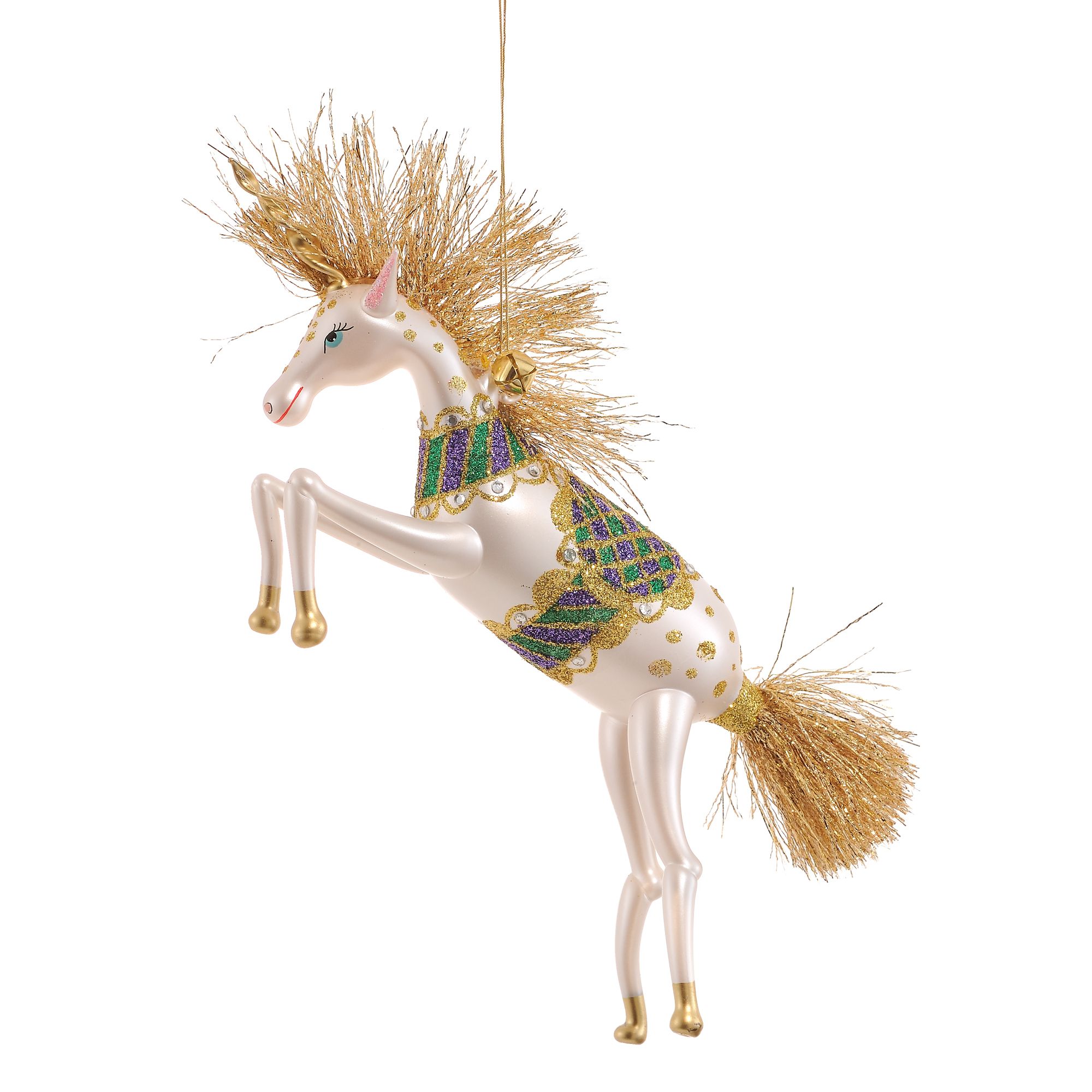 JingleNog Eunice Unicorn Christmas Ornament Gump's
