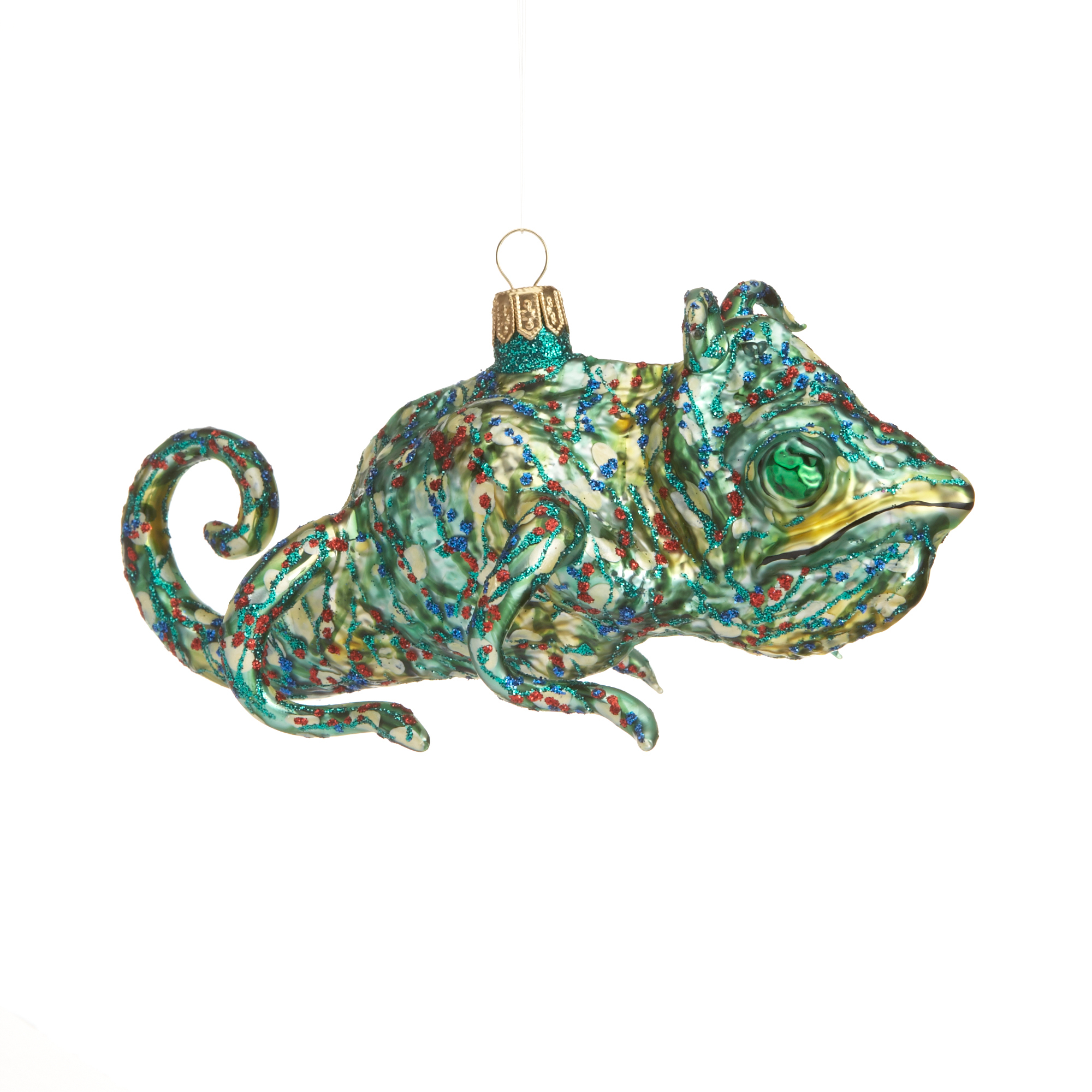 Chameleon Christmas Ornament 