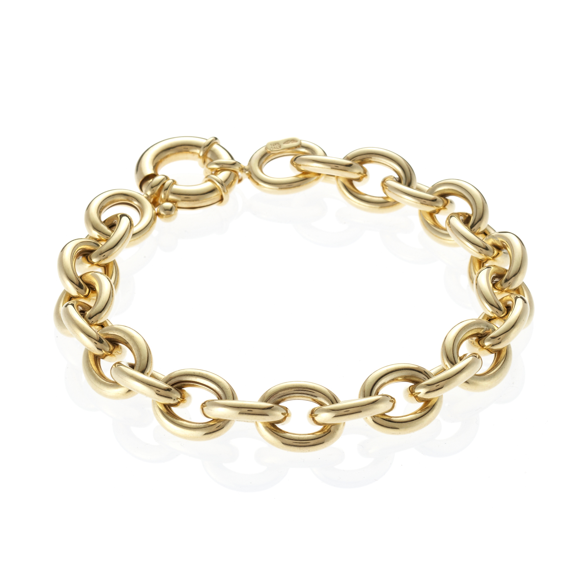 Polished Gold Oval Link Bracelet Gump's