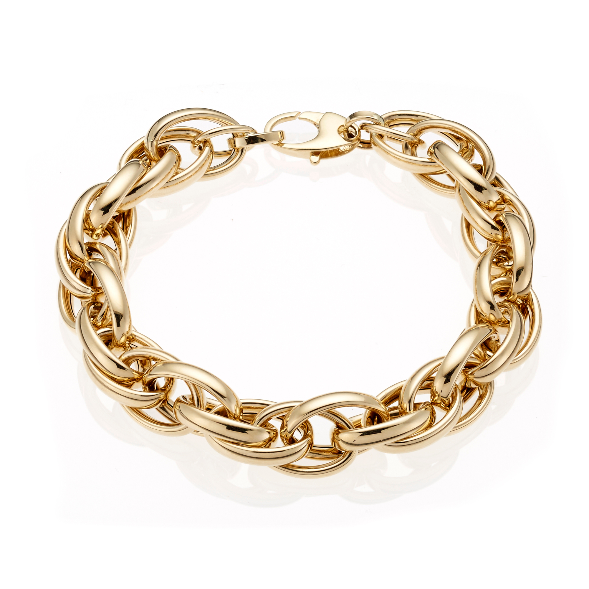 Gold Twisted Oval Link Bracelet Gump's