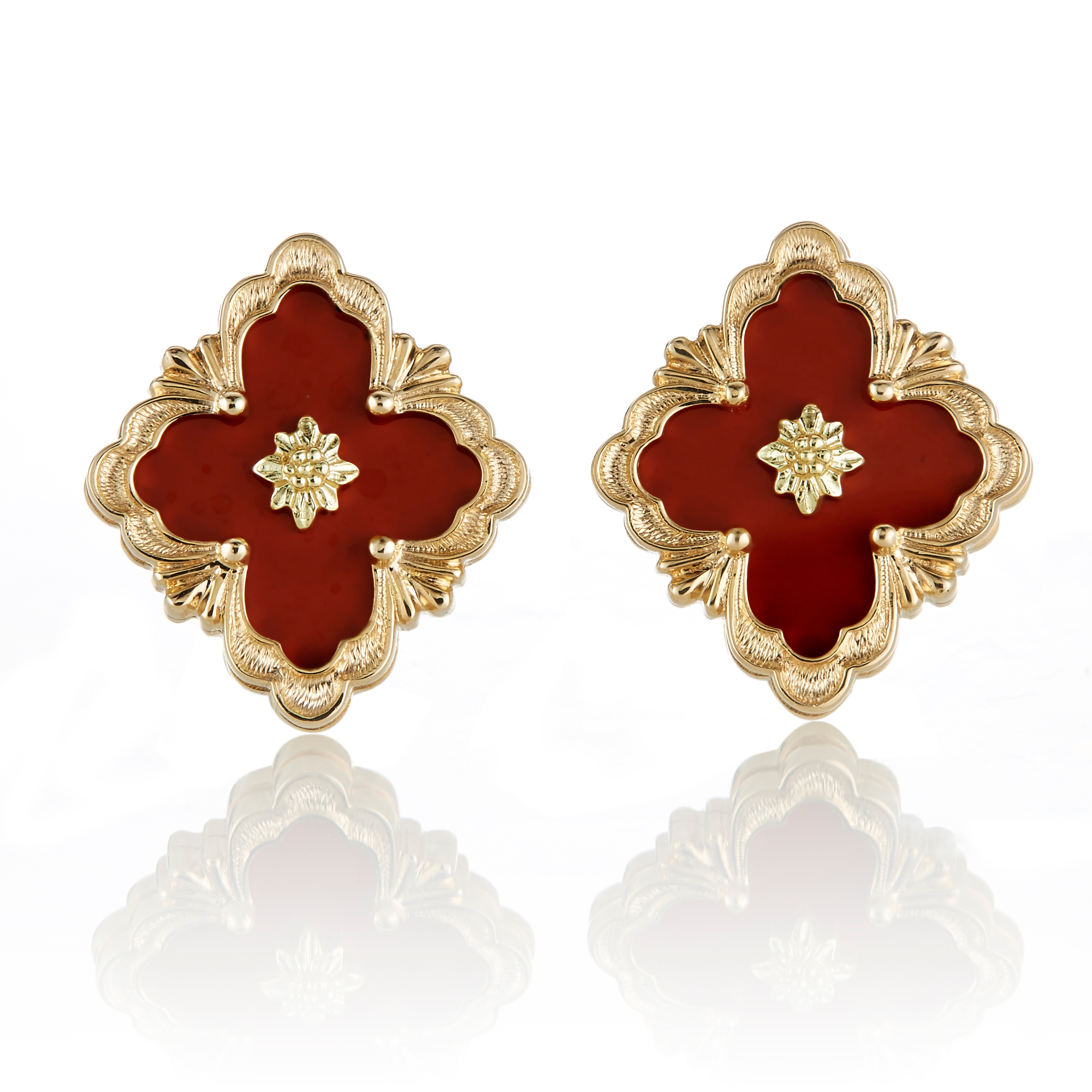 Buccellati Opera Jasper Button Earrings Gump's