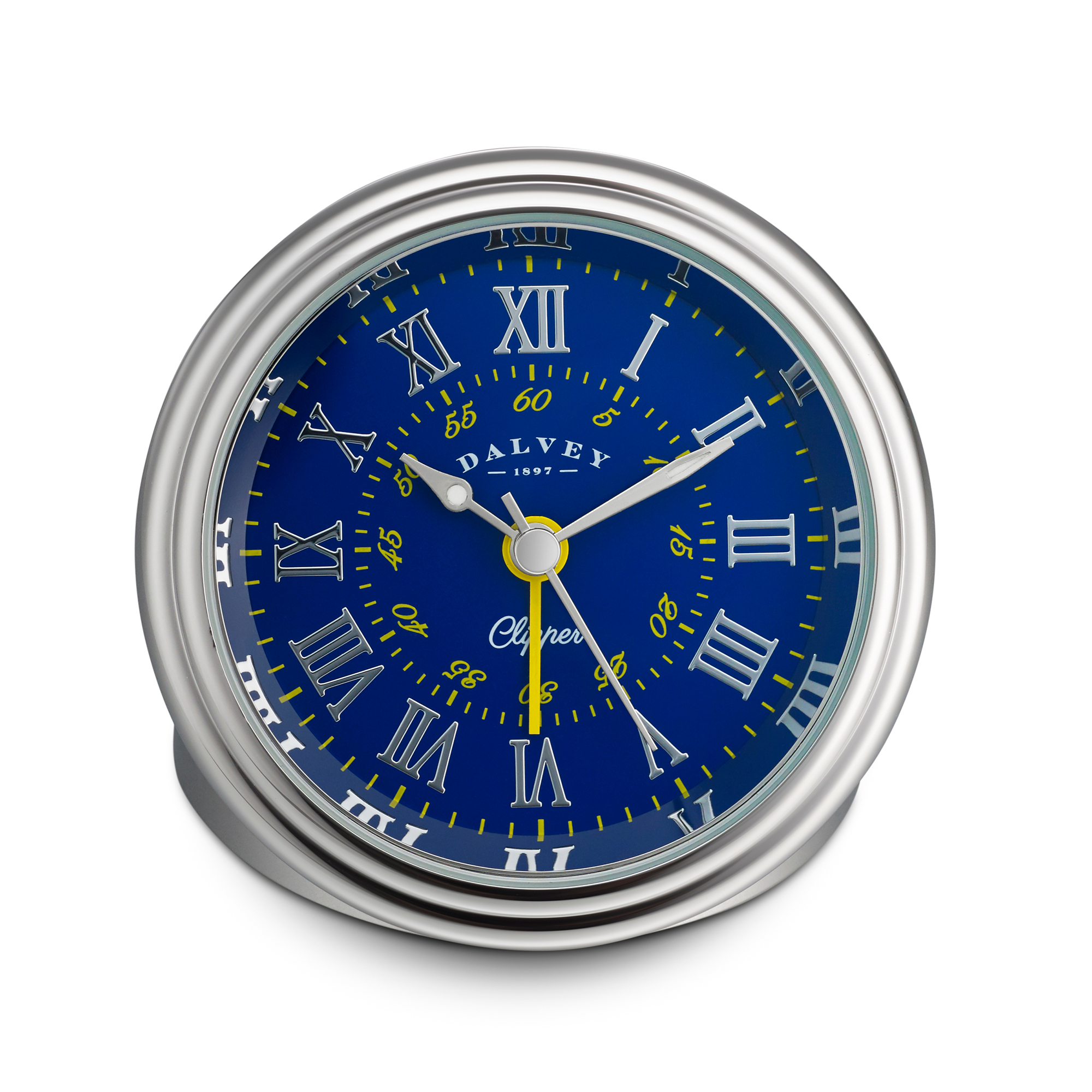 Dalvey Clipper Travel Clock, Blue/Yellow Gump's