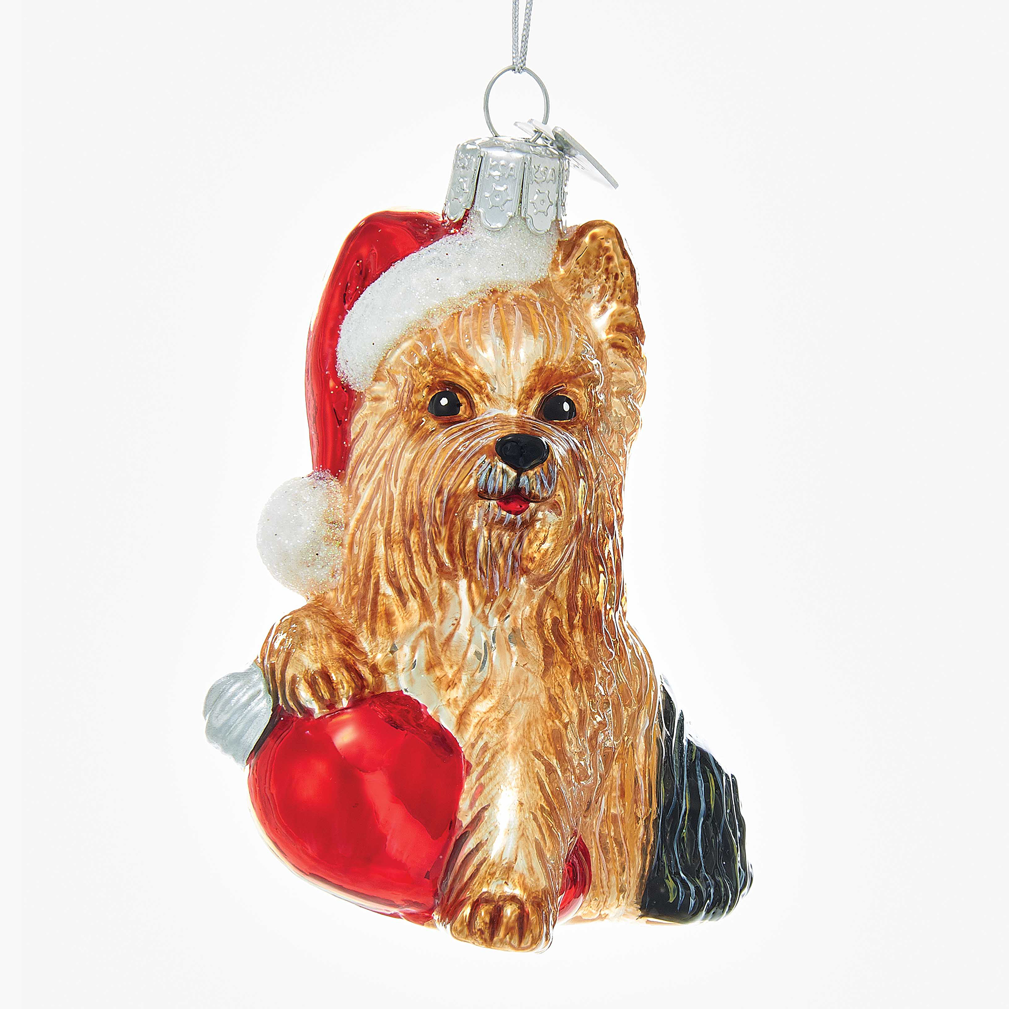 Holiday Yorkie Christmas Ornament | Gump&rsquo;s