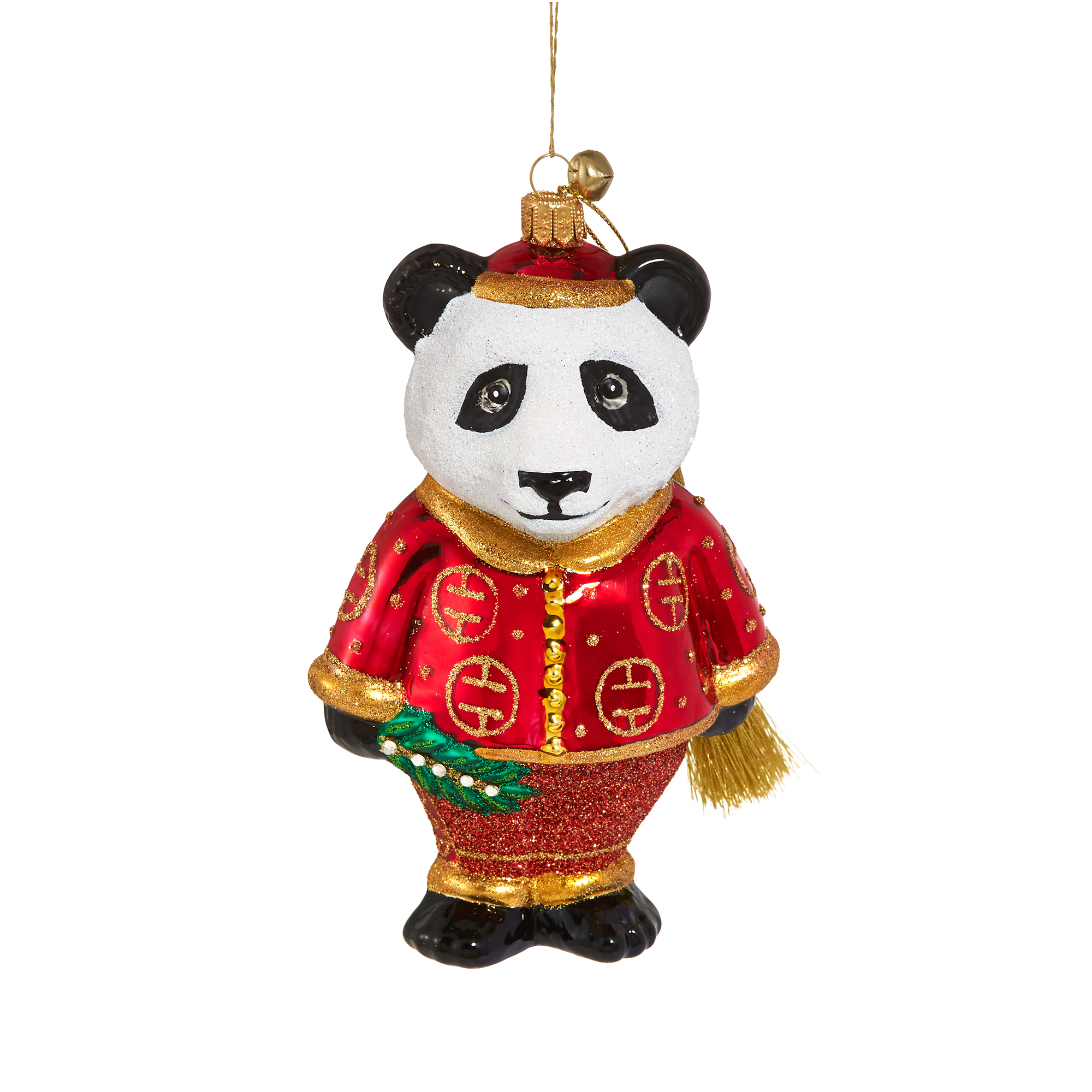 Jingle Nog Qinling Panda Christmas Ornament | Gump's