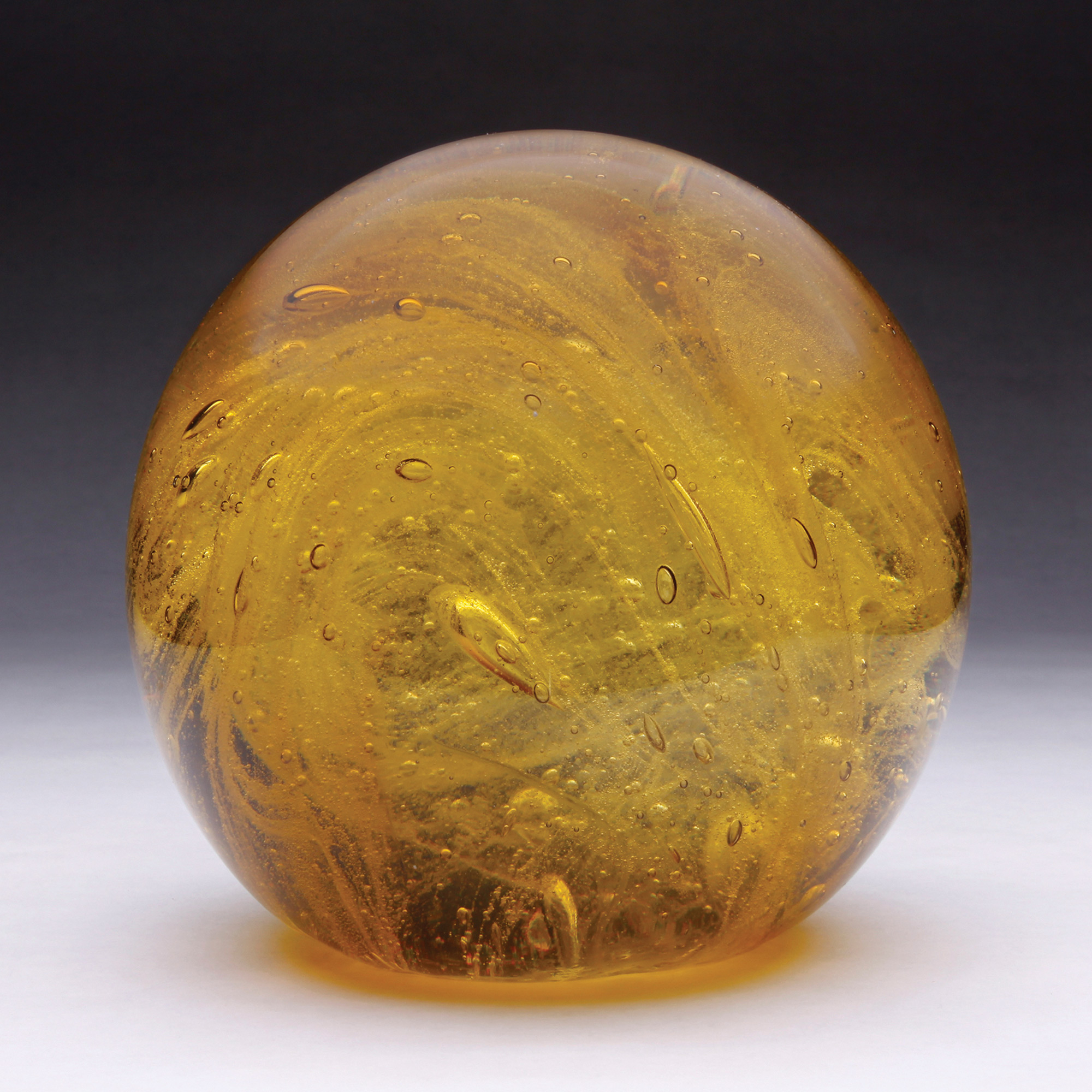 Amber Bubble Glass, Large | Gump's