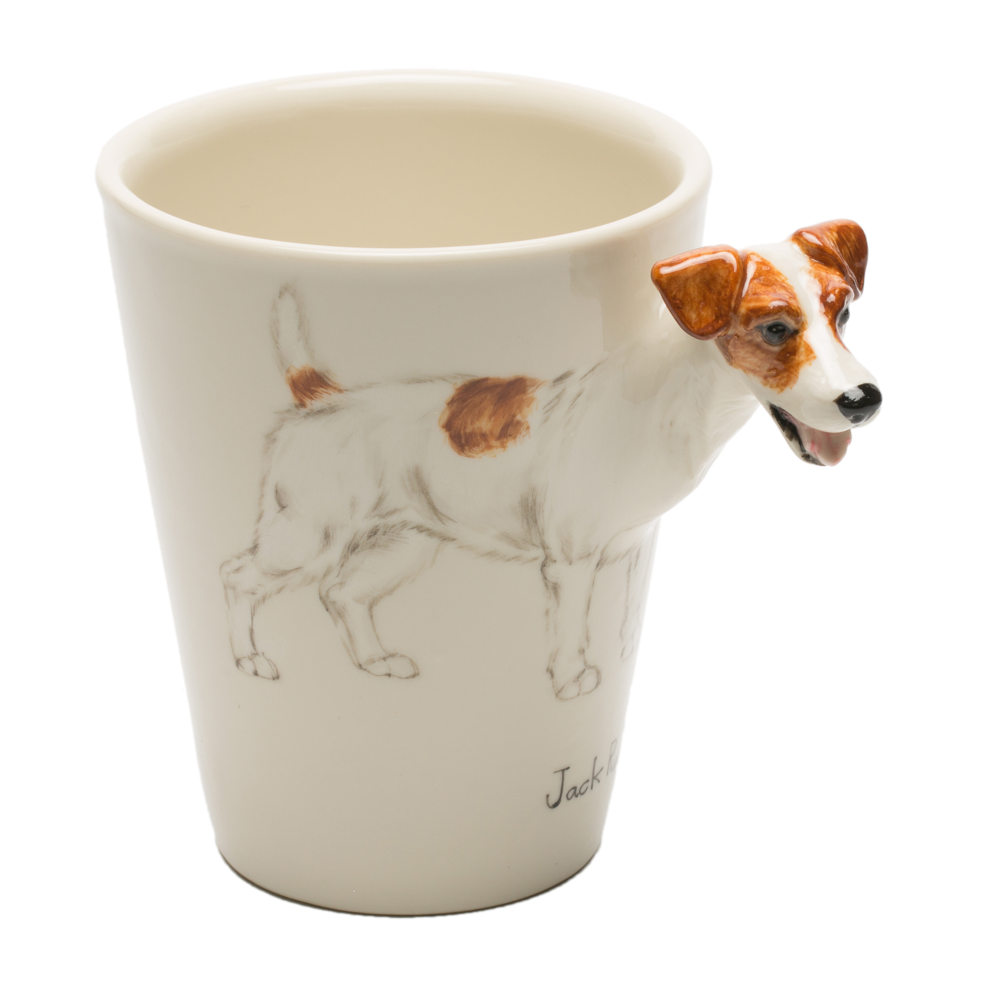 Porcelain Jack Russel Mug | Gump's