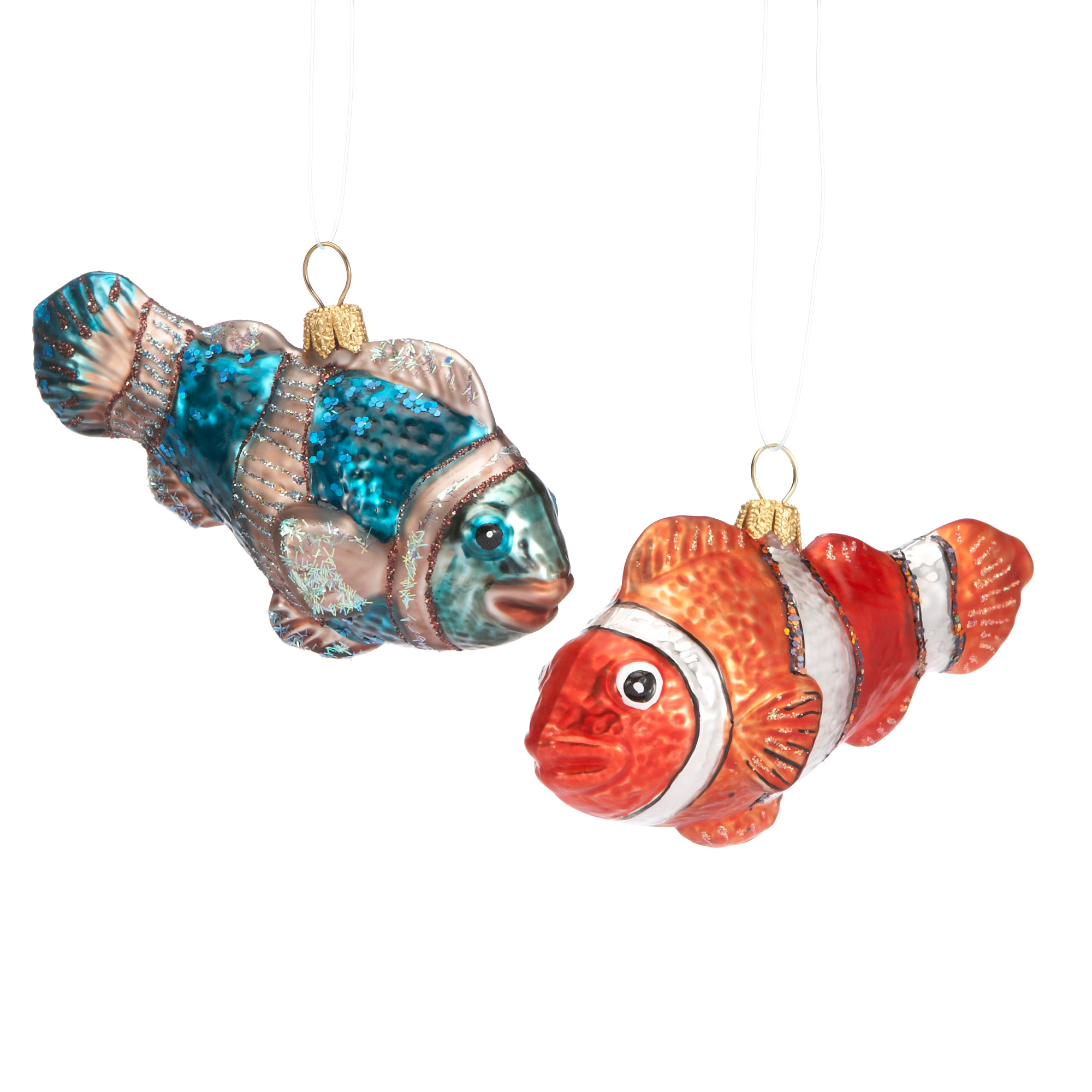 Fish Christmas Ornaments, Set Of 2 | Gump's