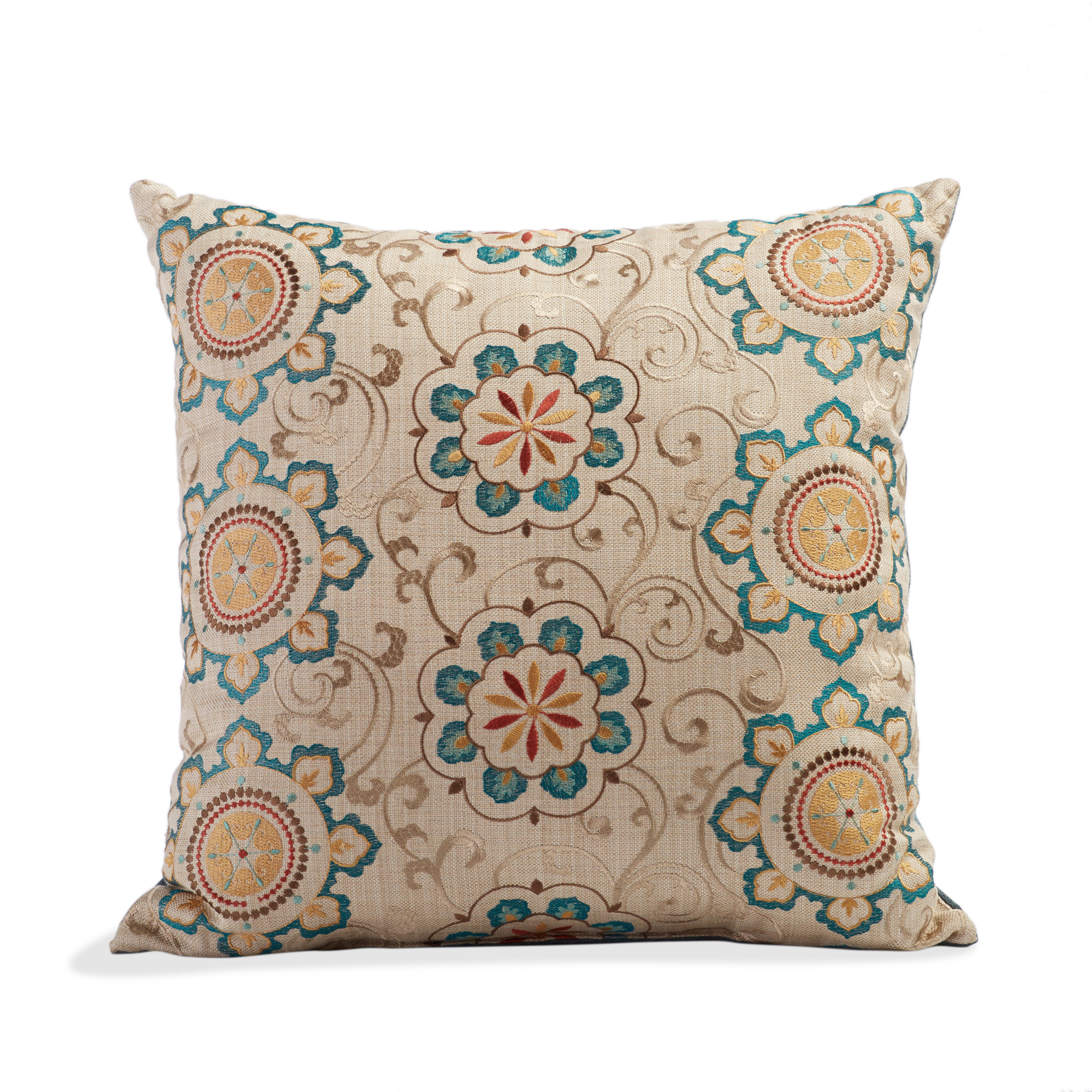 Mirabella Floral Medallion Pillow | Gump's