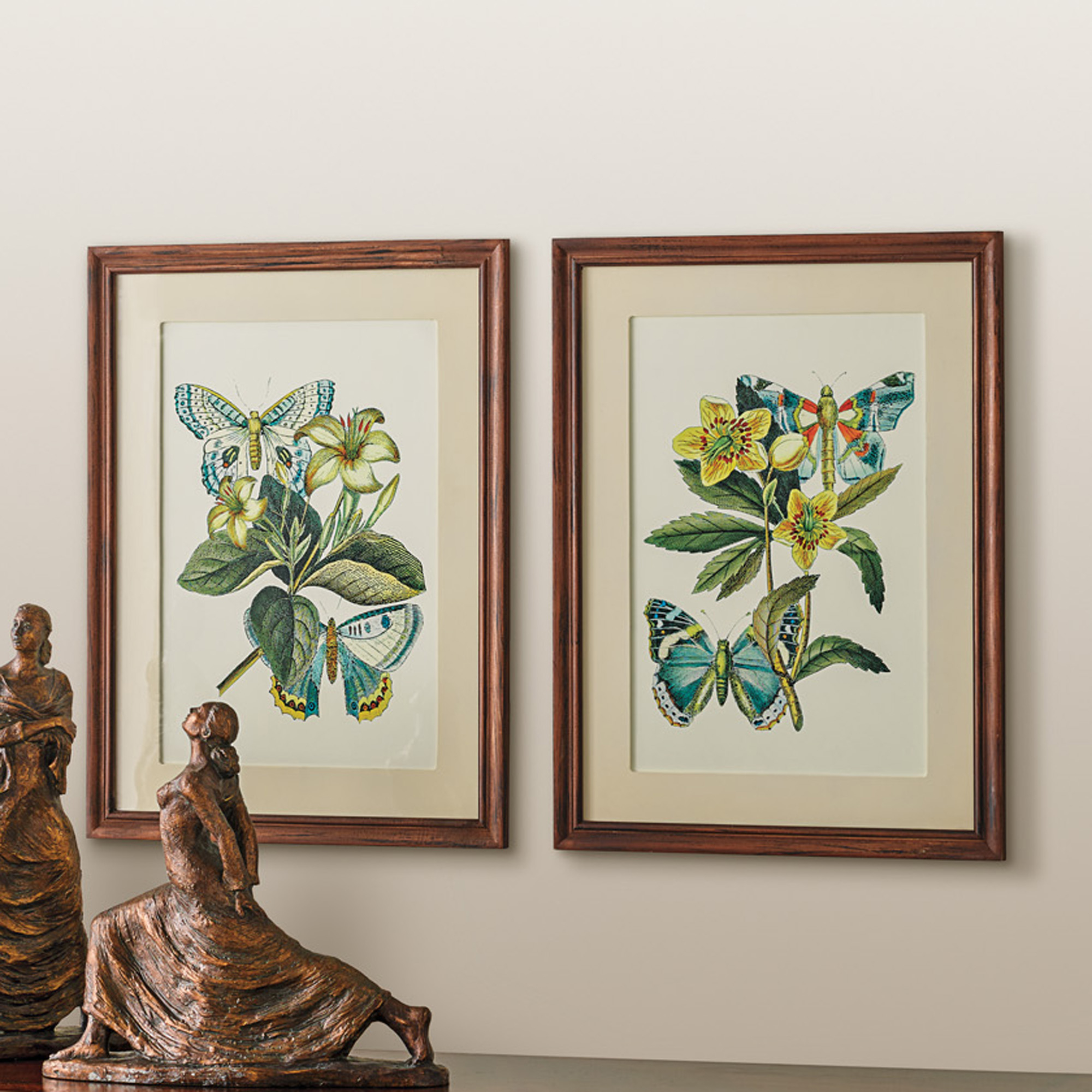 Butterfly Botanical Prints | Gump's