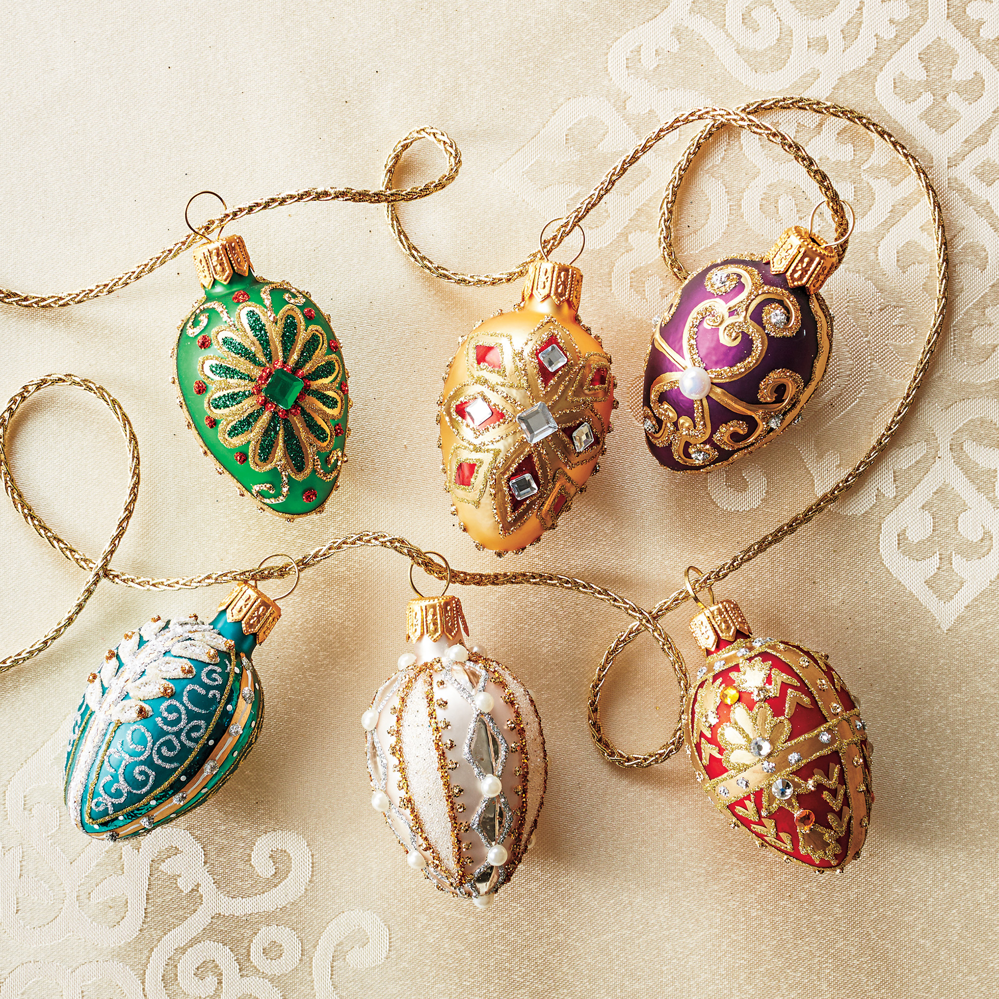 Celebration Bejeweled Egg Ornaments | Gump's