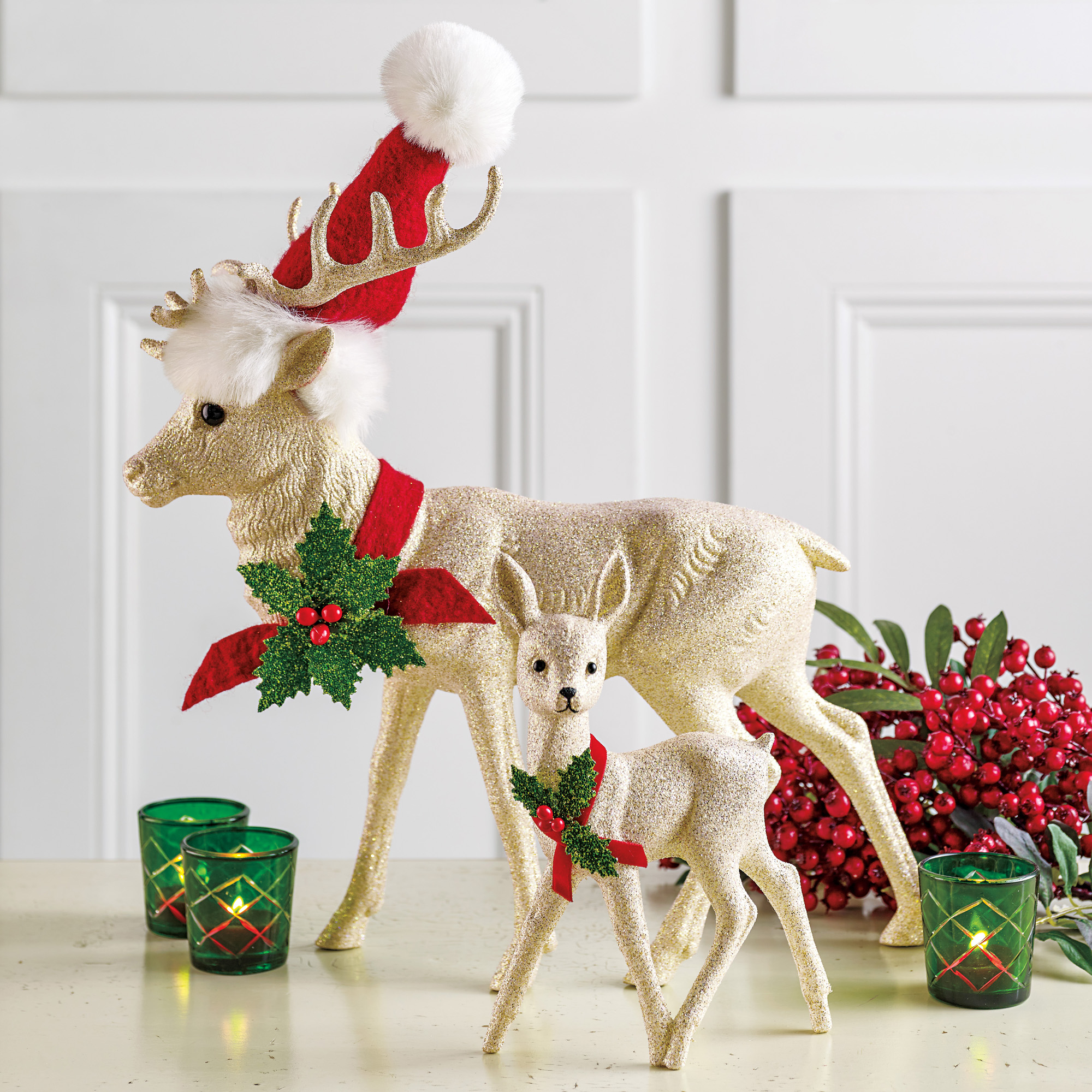 Ino Schaller Reindeer Figures | Gump's
