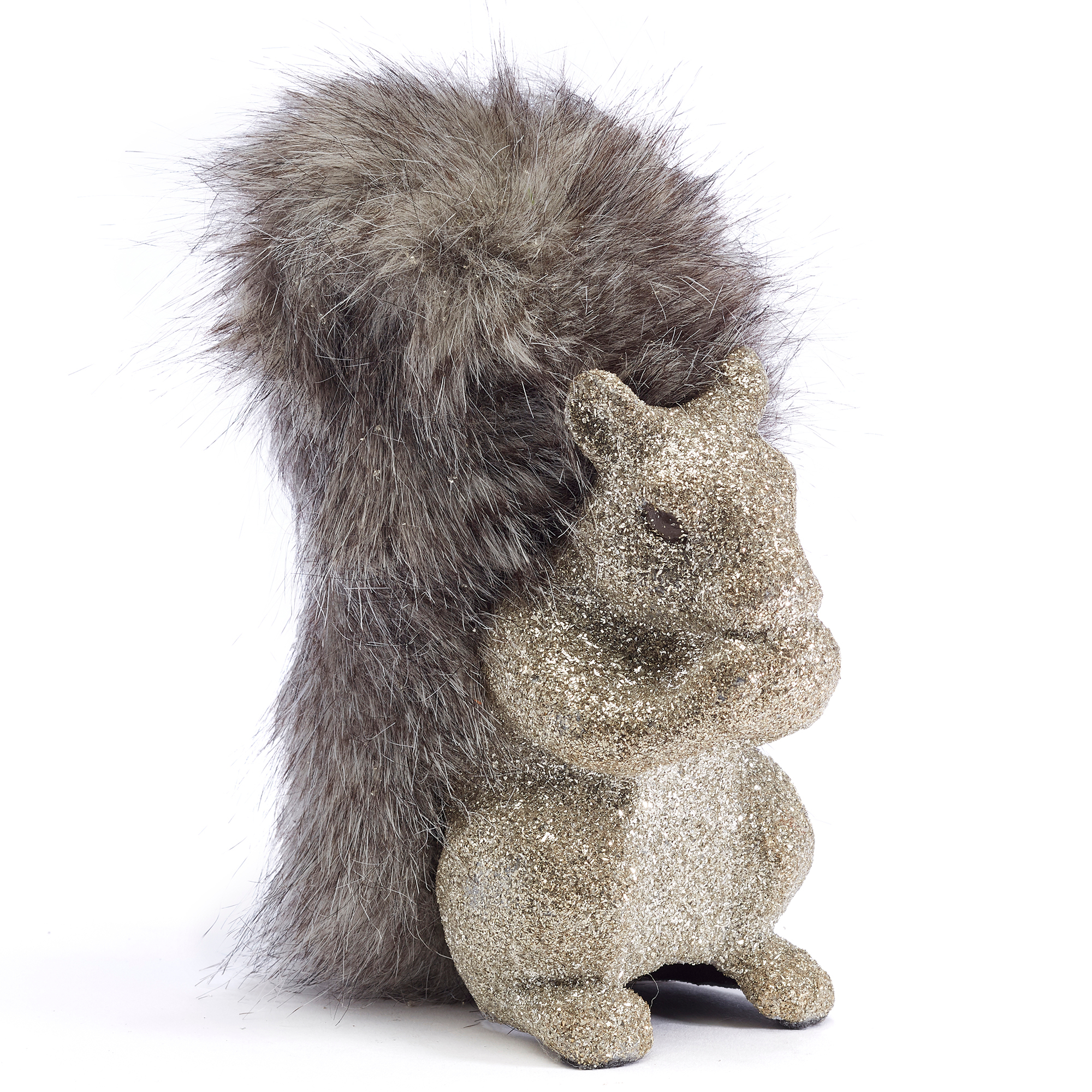 Fancy Silver Forest Squirrel Figure | Gump's