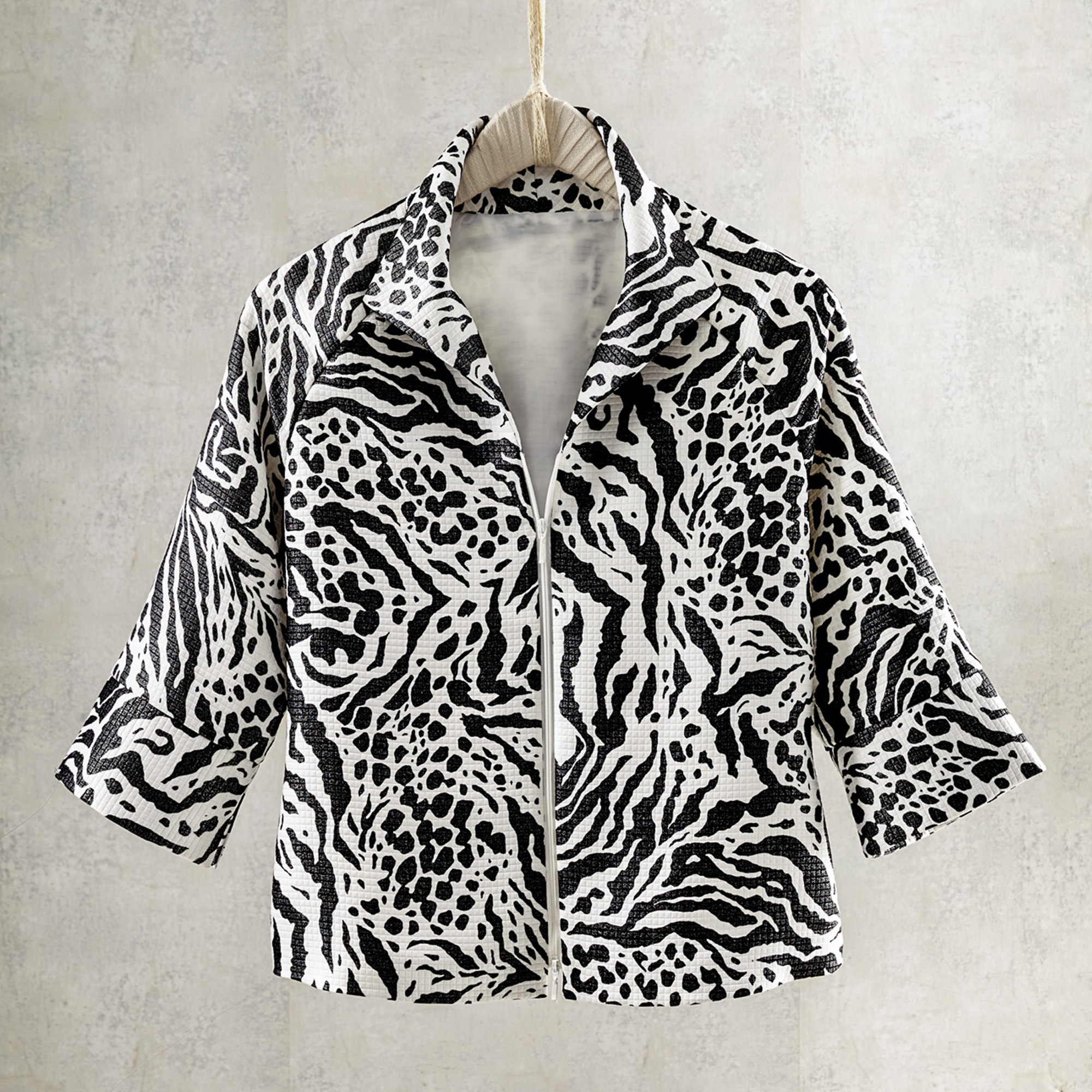 Jacquard Animal-Print Jacket | Gump's