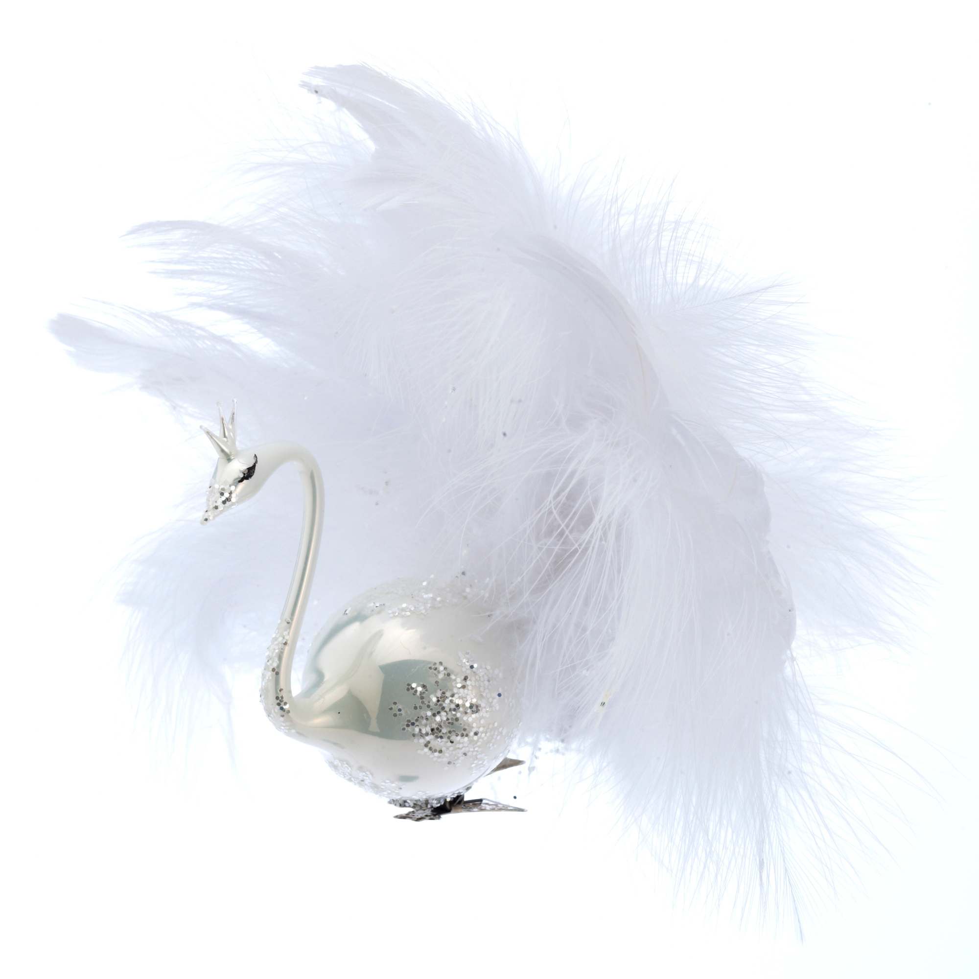White Swan Christmas Ornament | Gump's
