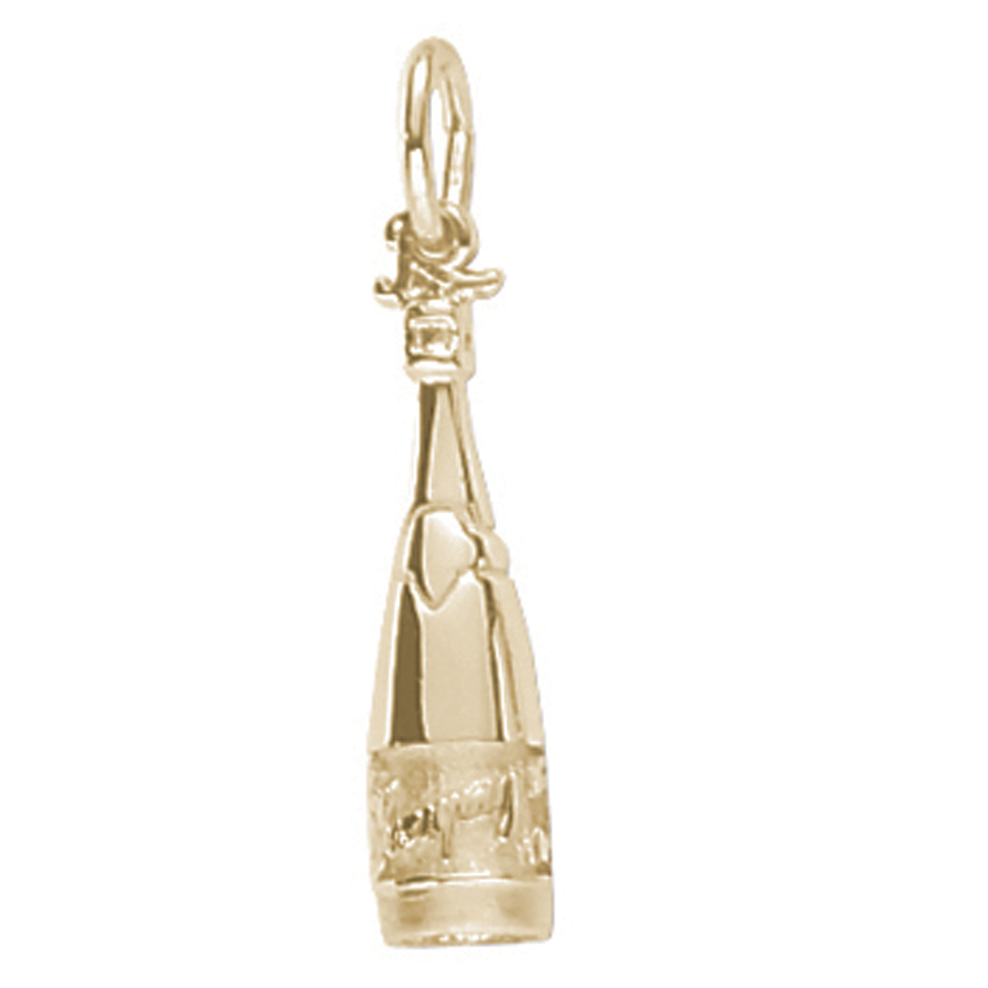 Gold Champagne Bottle Charm | Gump's